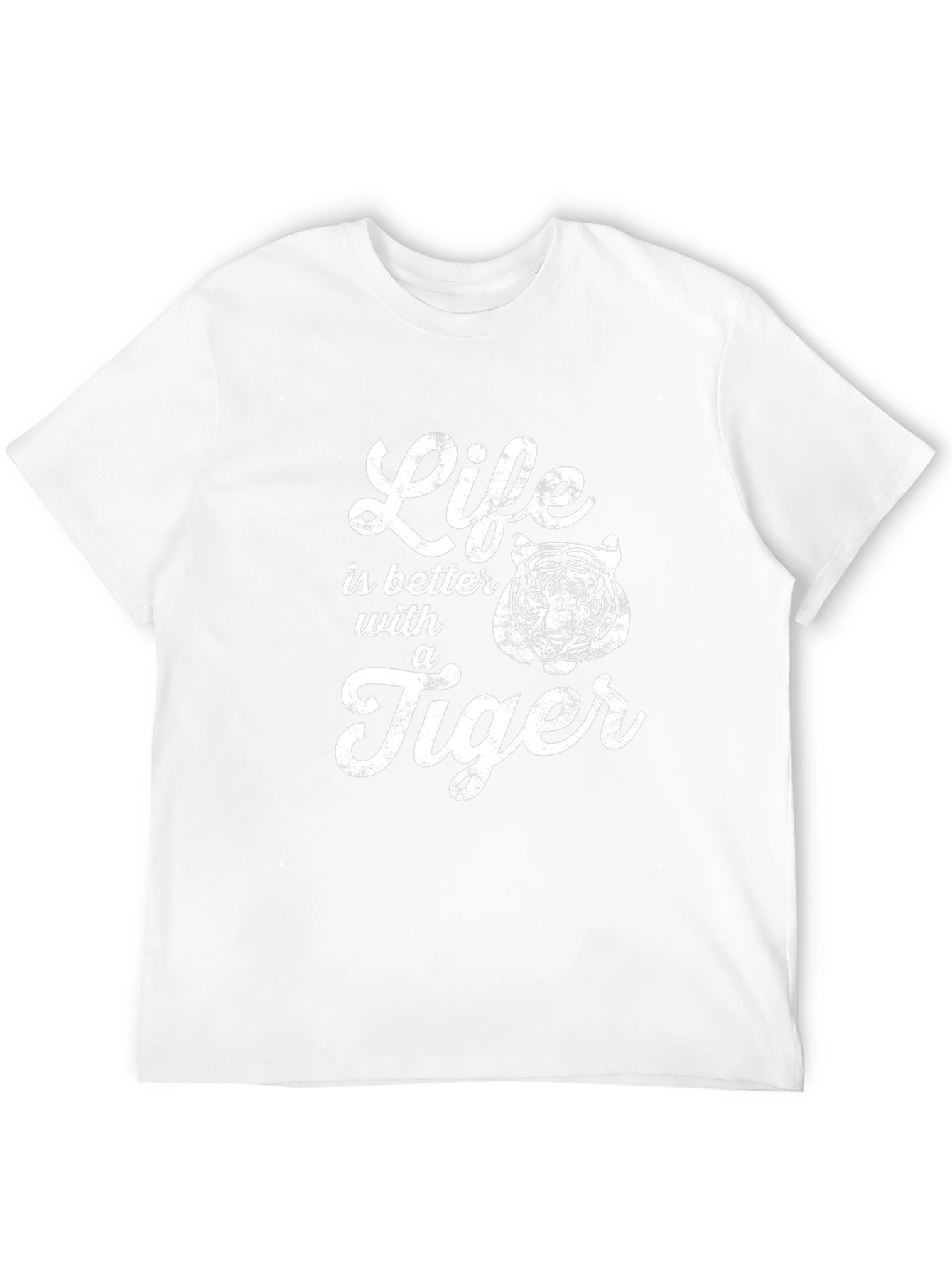 Life is Better with a Tiger Graphic T-Shirt