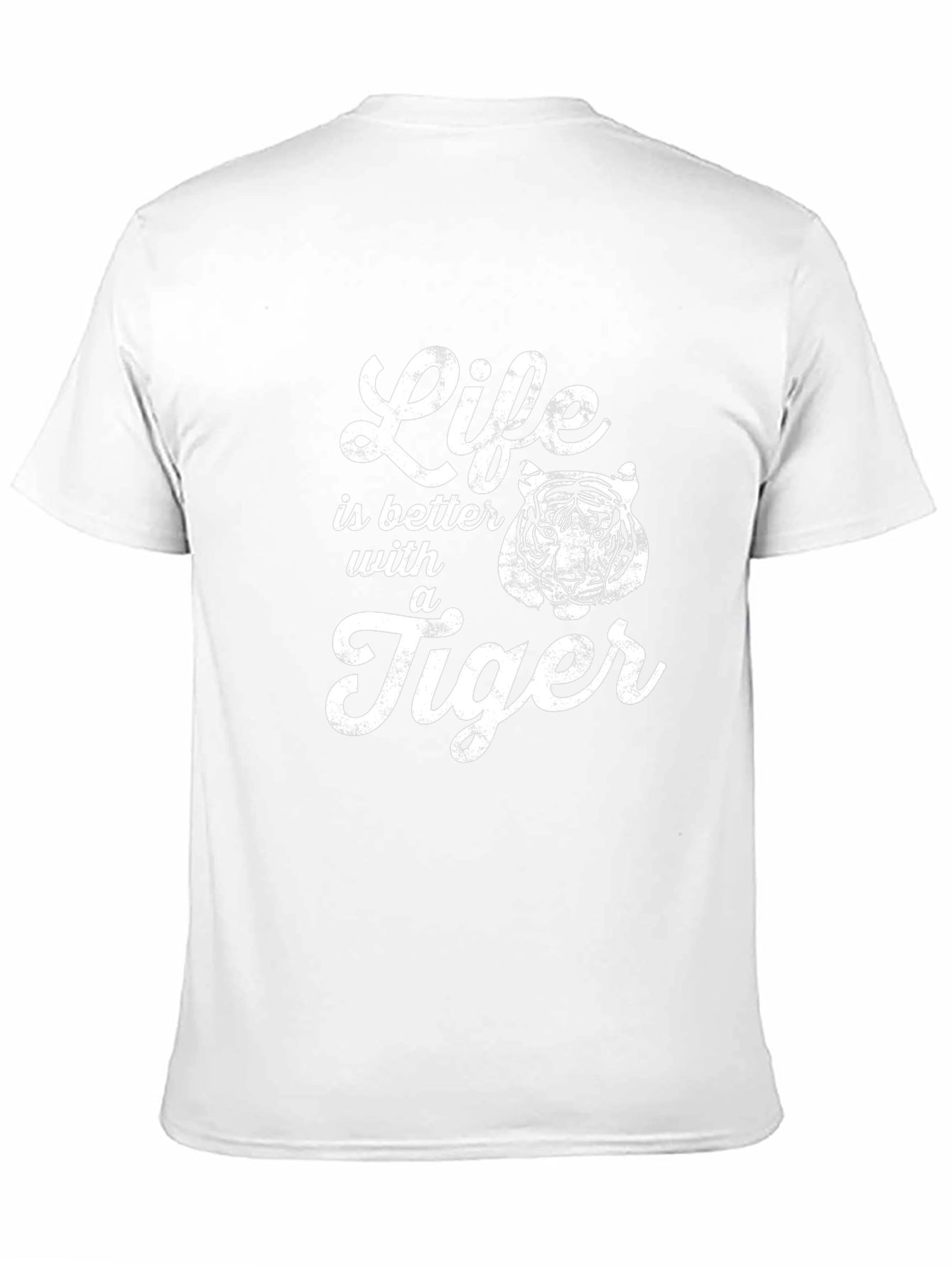 Life is Better with a Tiger Graphic T-Shirt