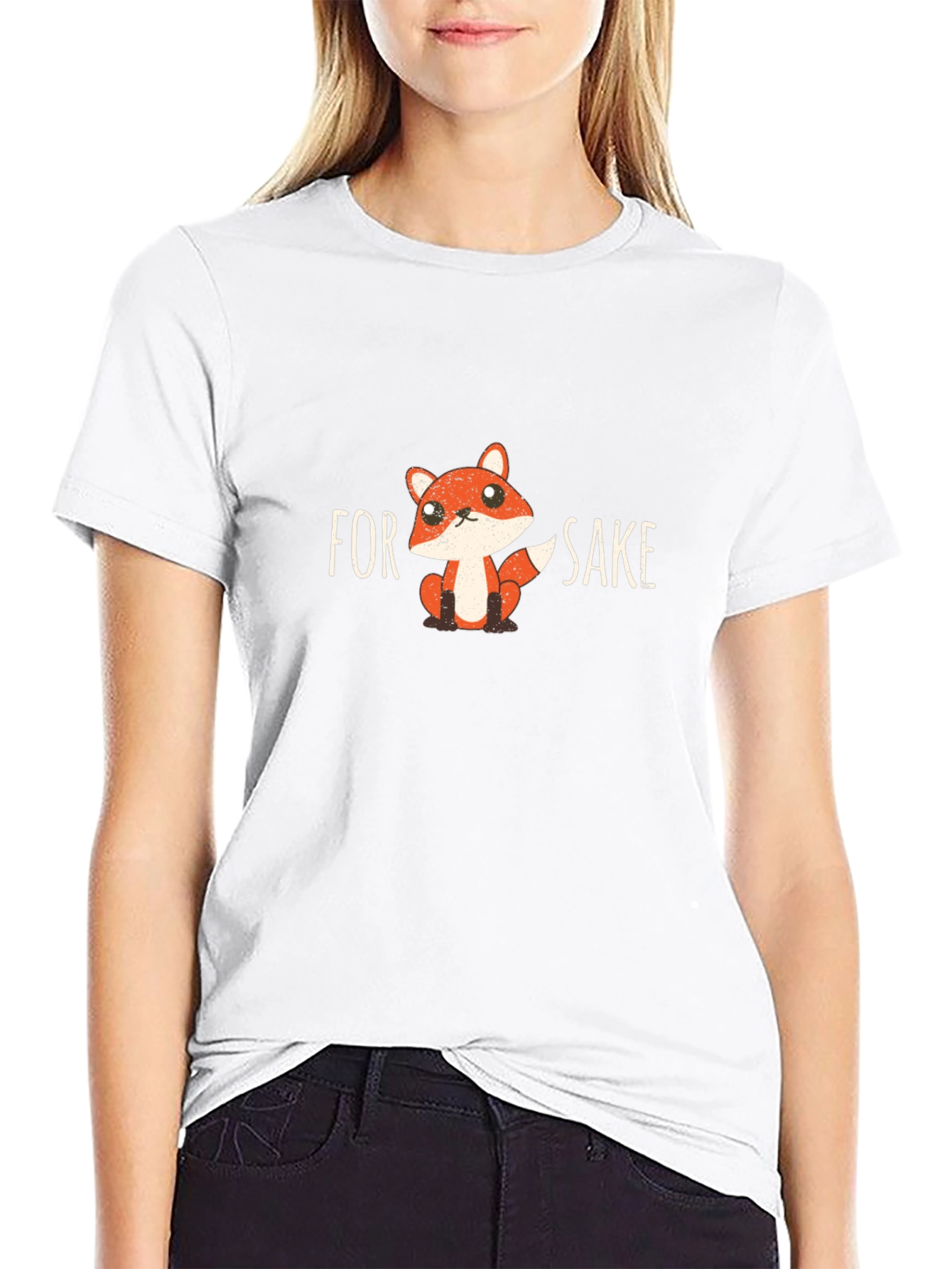 Funny Fox Graphic T-Shirt - For Fox Sake!