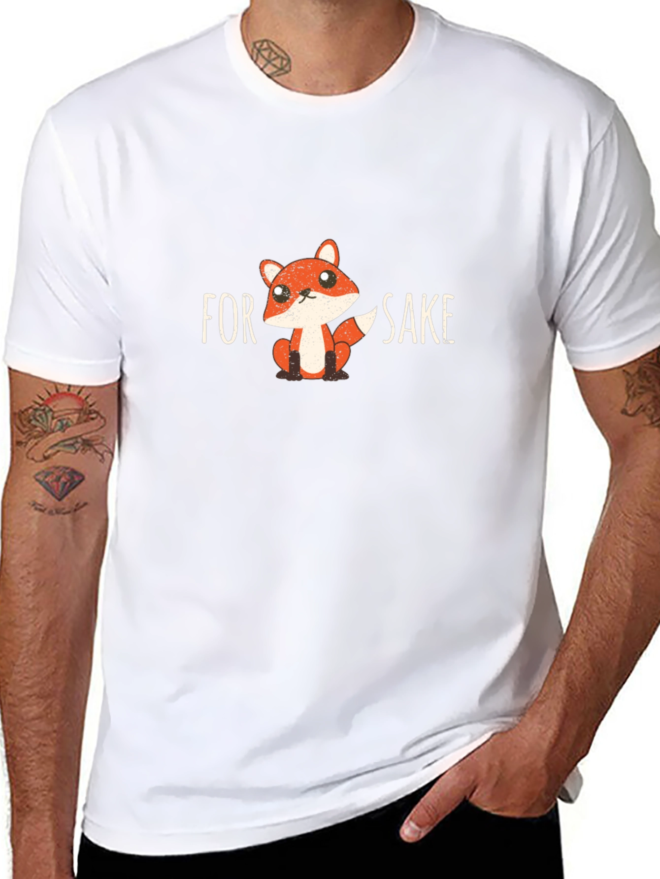 Funny Fox Graphic T-Shirt - For Fox Sake!