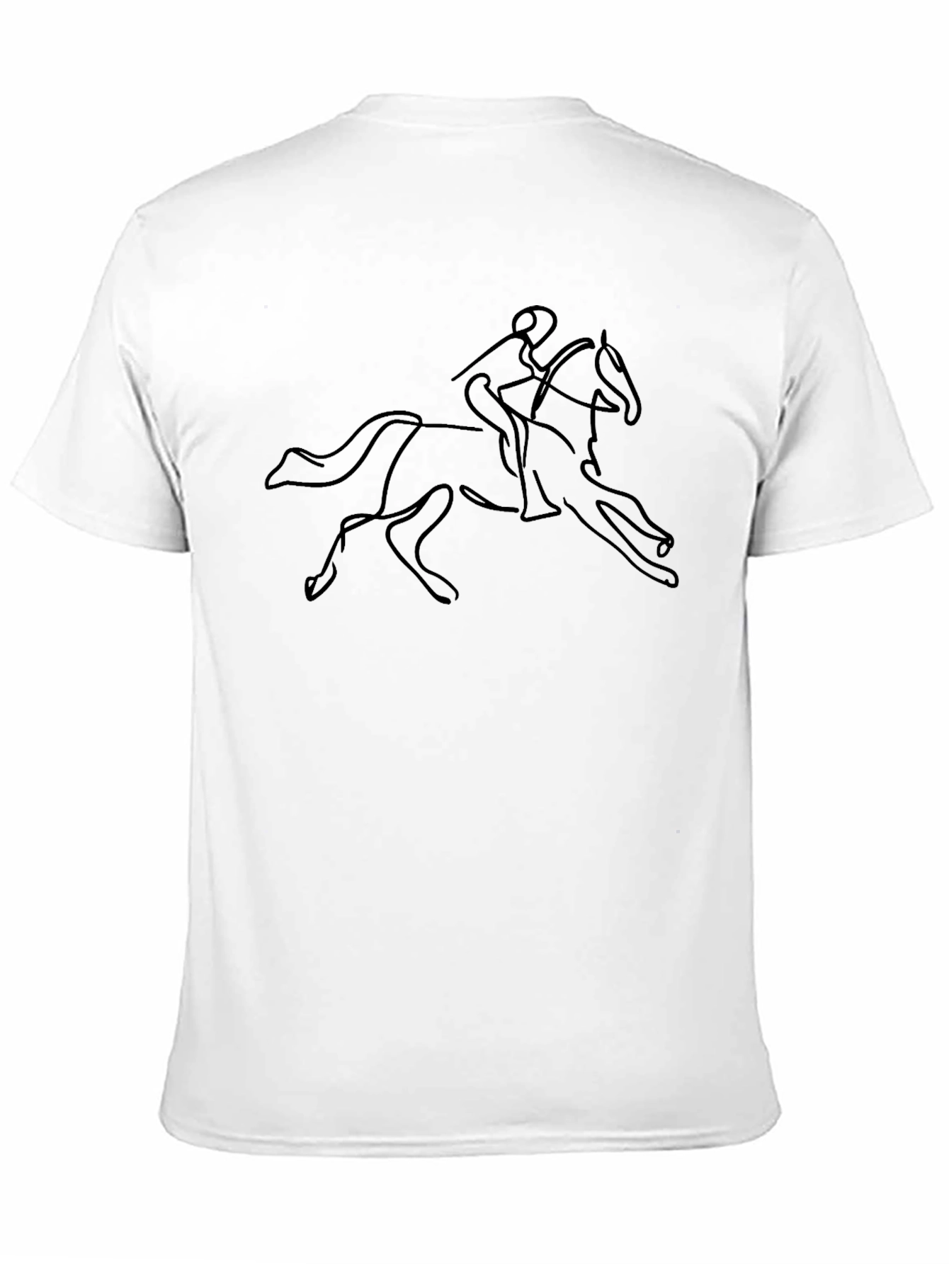 Horse Rider Outline Graphic Tee
