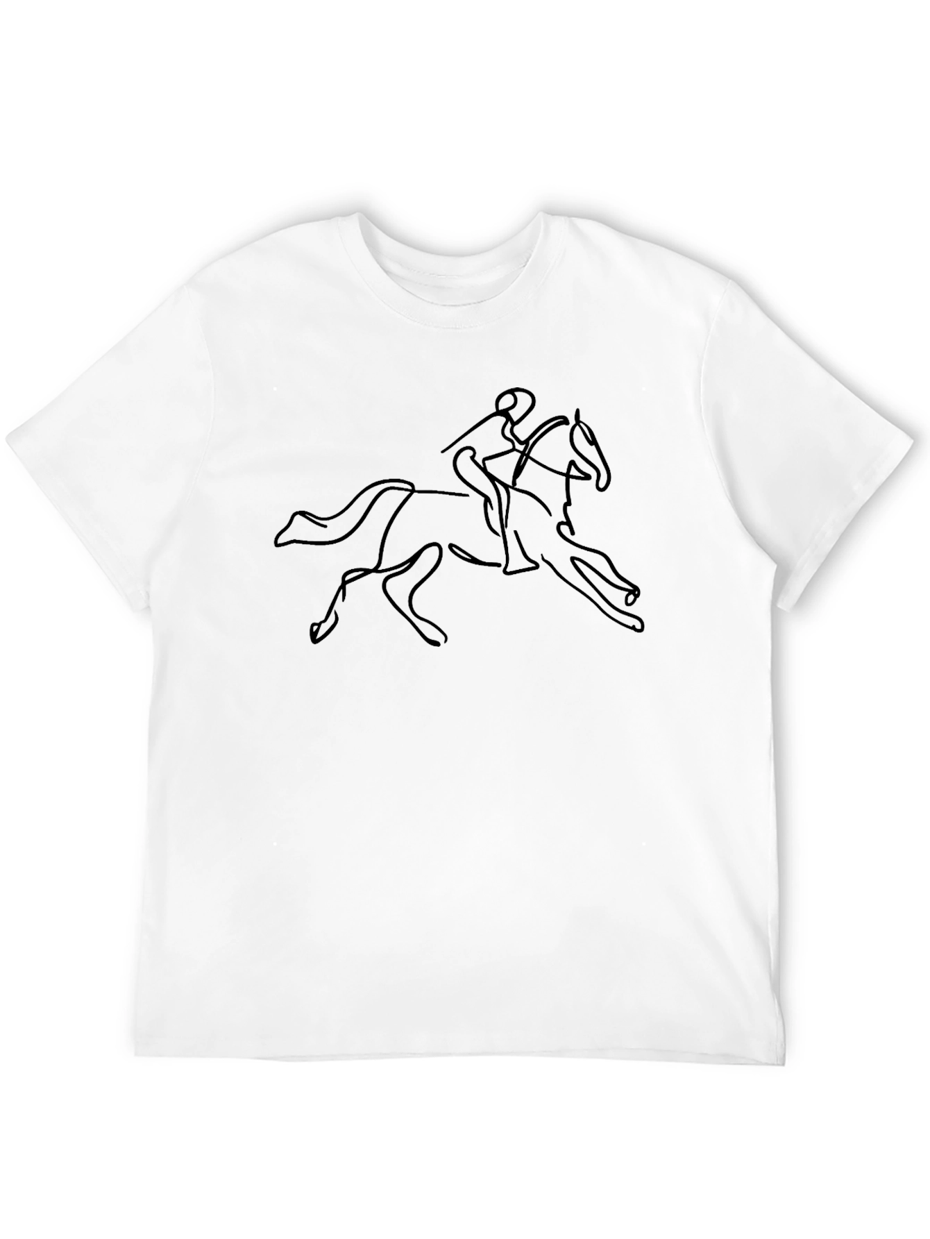 Horse Rider Outline Graphic Tee