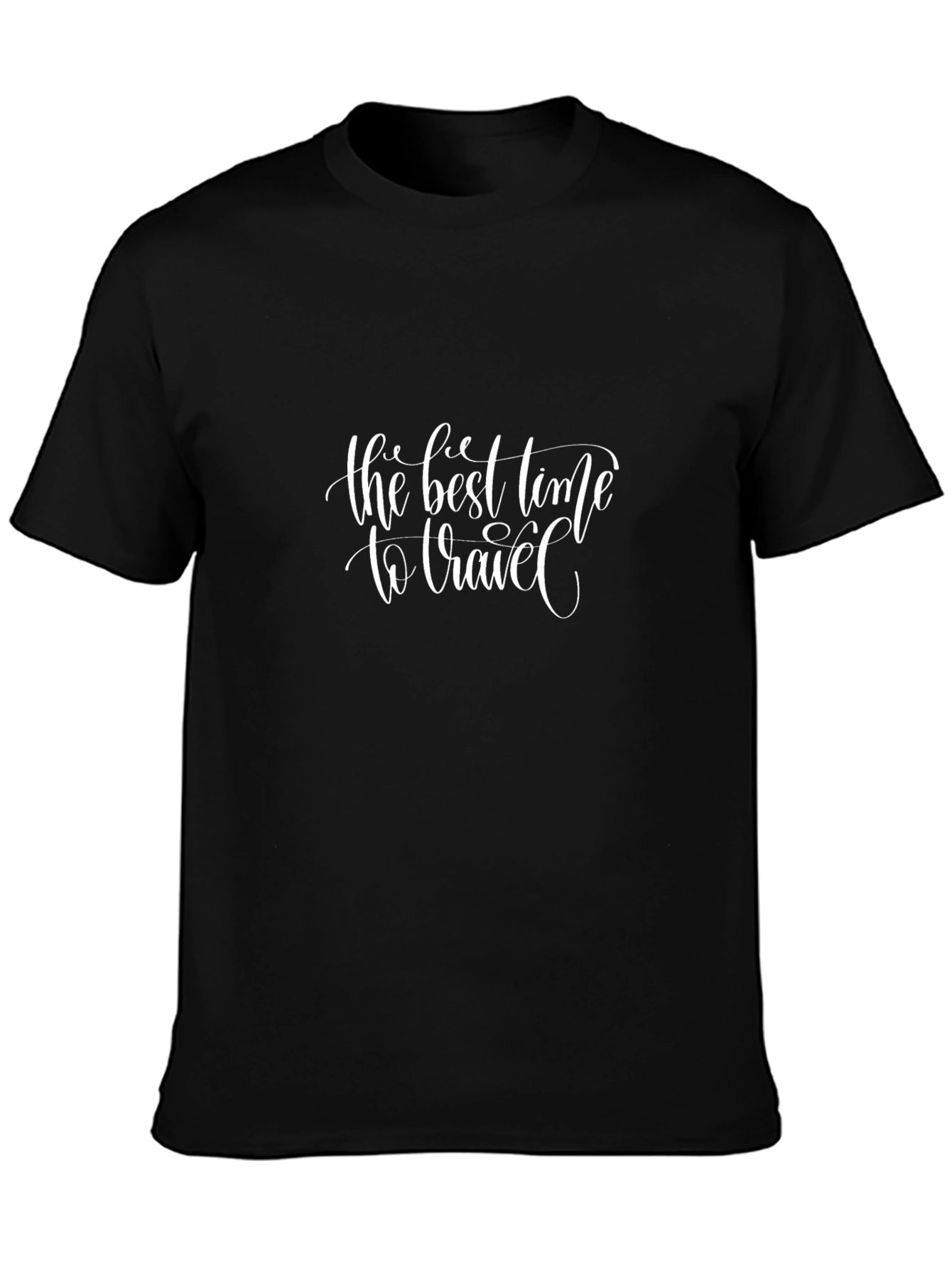 Travel Inspiration Black Graphic Tee