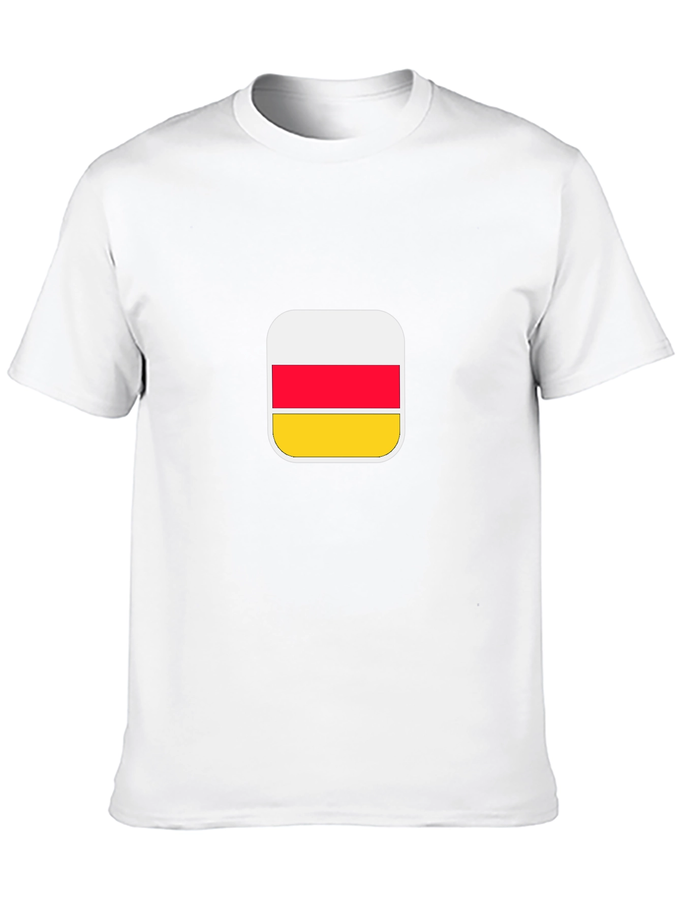South Ossetia Flag Graphic Tee - Black