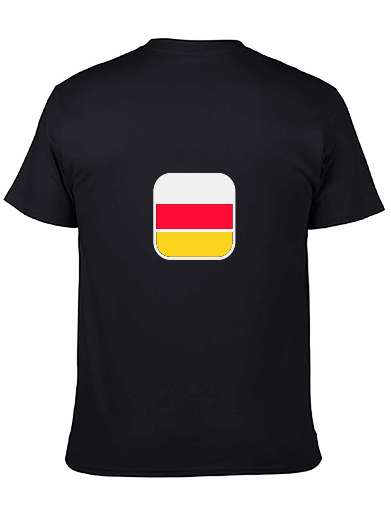 South Ossetia Flag Graphic Tee - Black