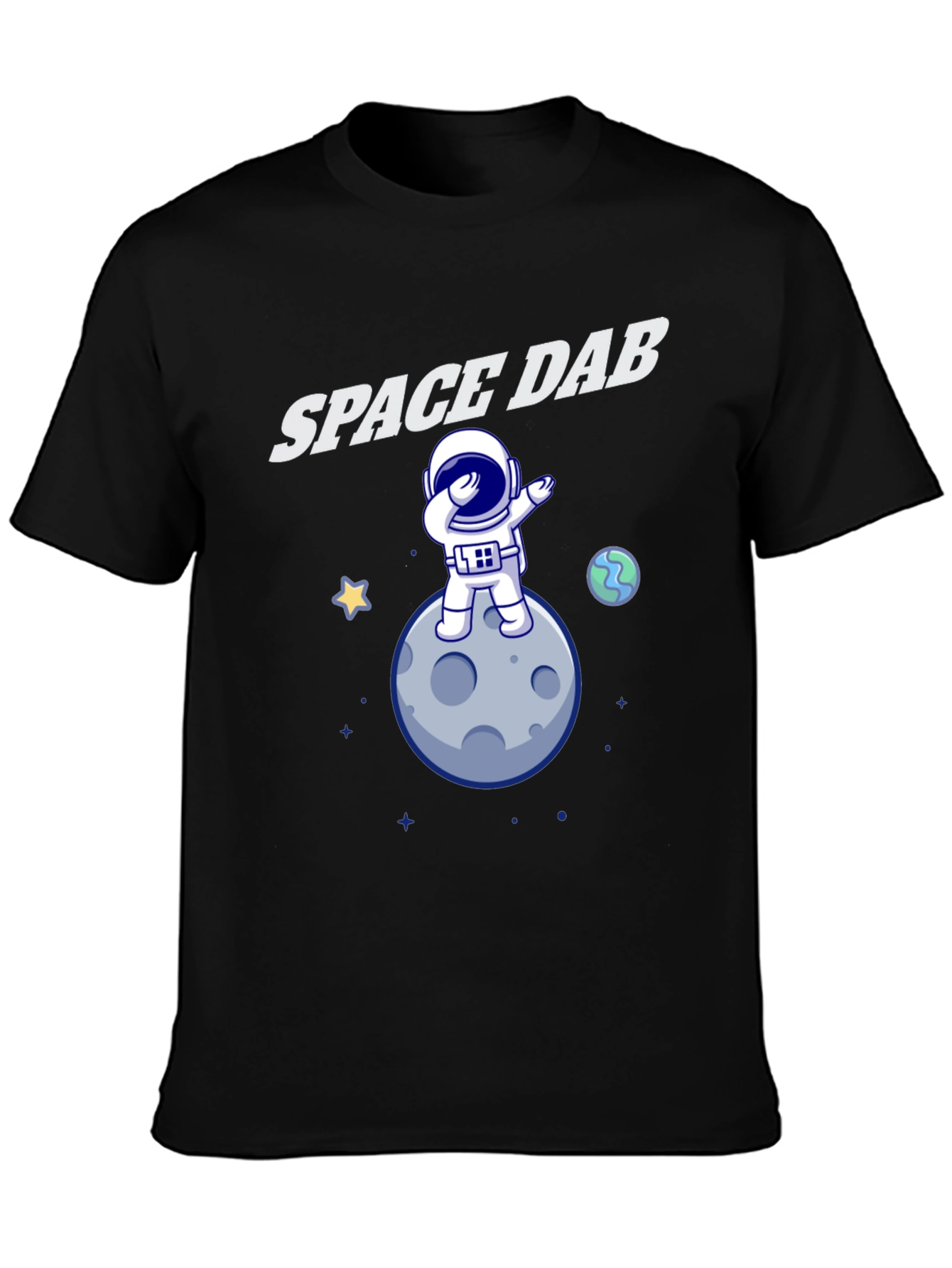 Space Dab T-Shirt - Astronaut Moon Design