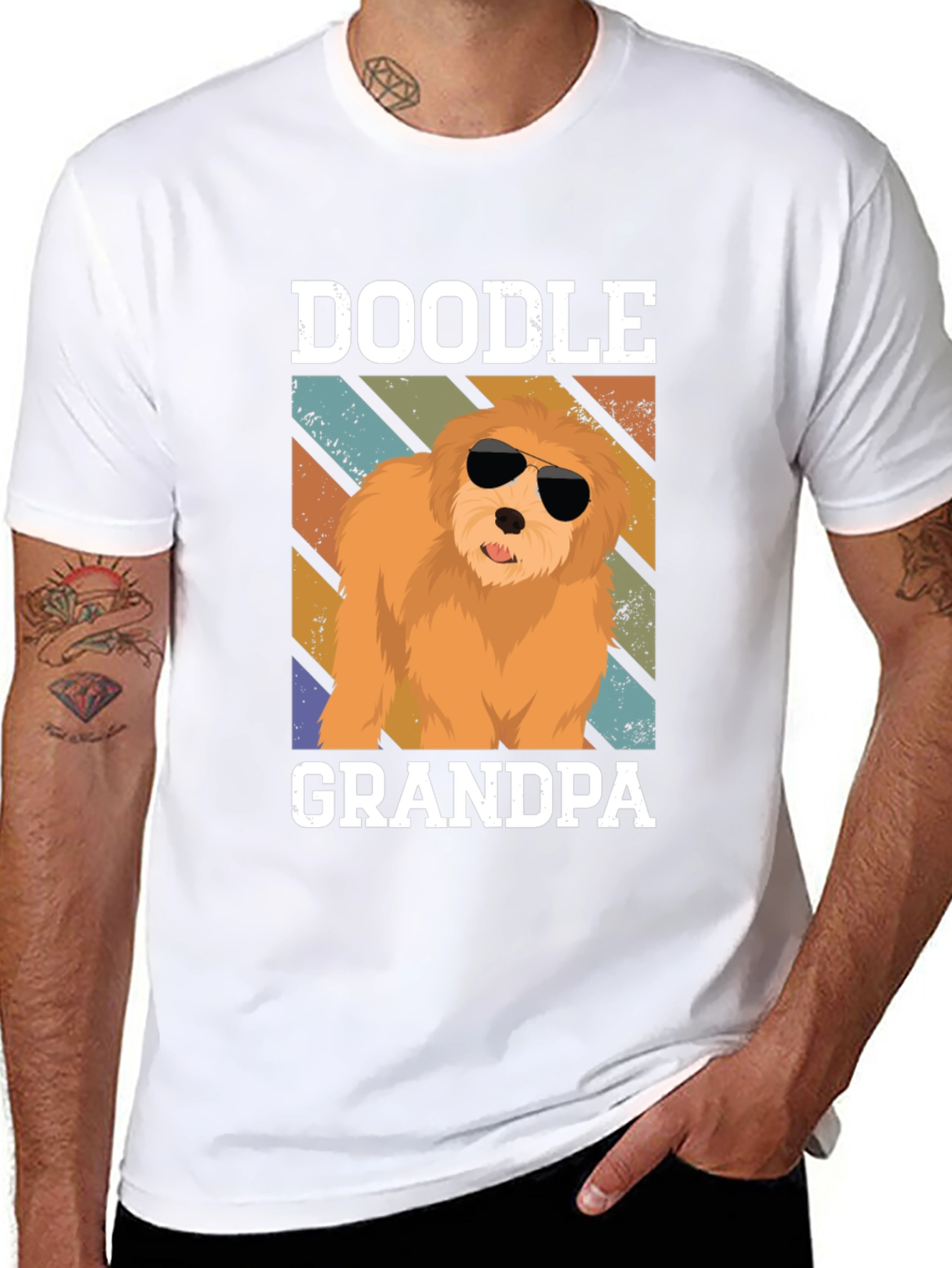 Doodle Grandpa T-Shirt - Dog Lover Gift