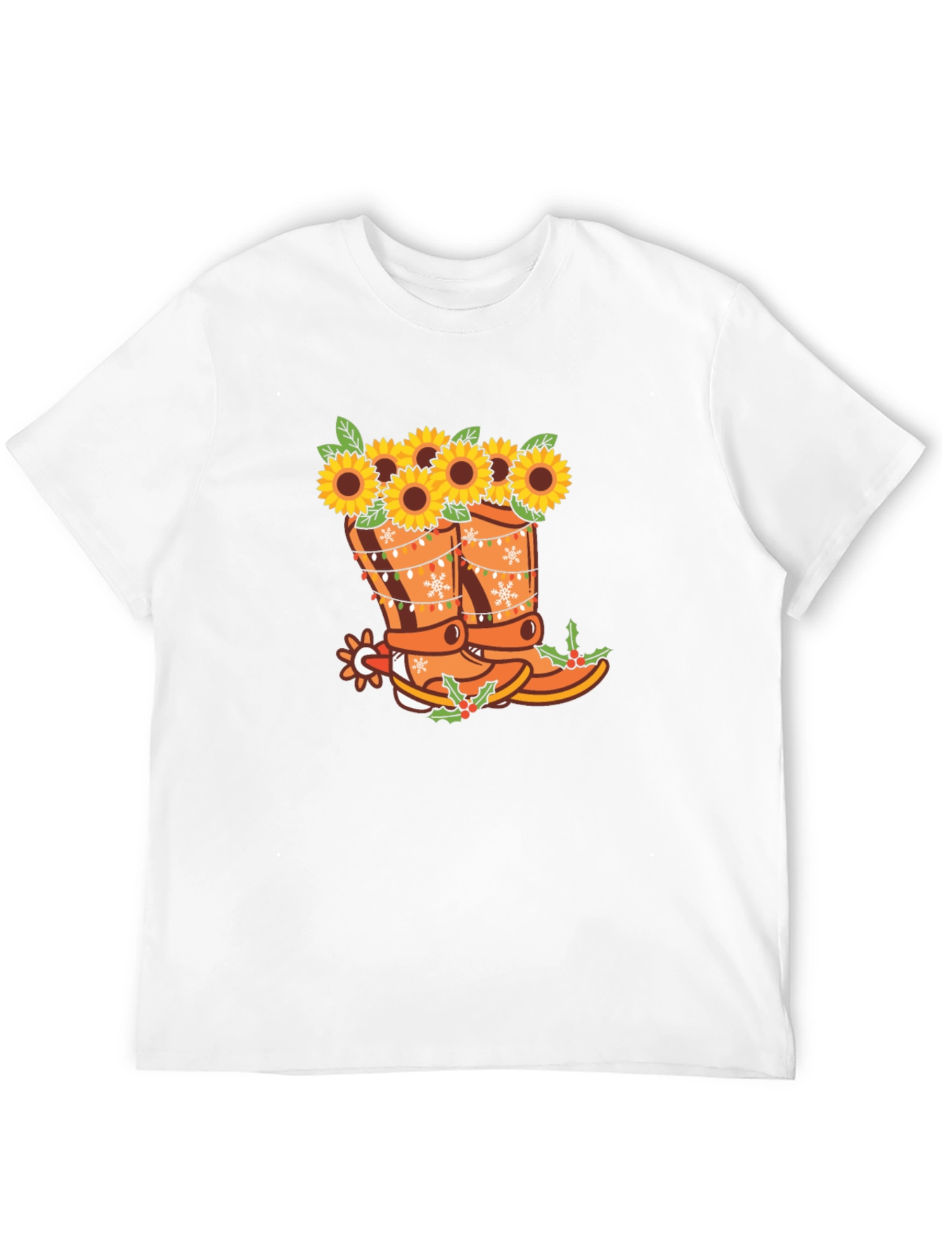 Sunflower Cowboy Boots Graphic Tee