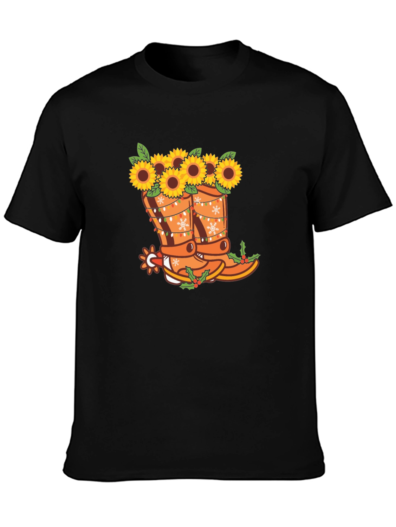 Sunflower Cowboy Boots Graphic Tee