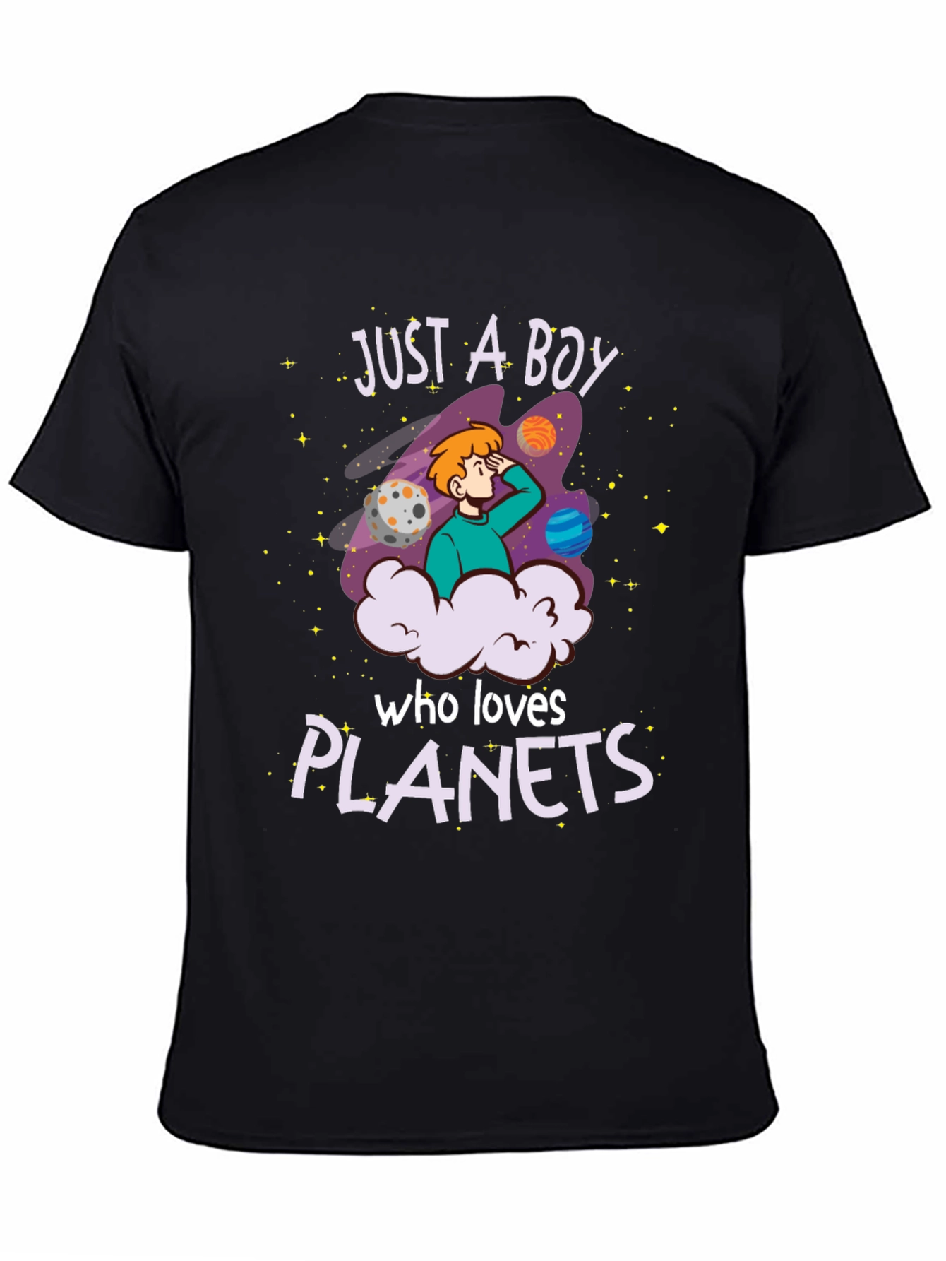 Just A Boy Who Loves Planets T-Shirt