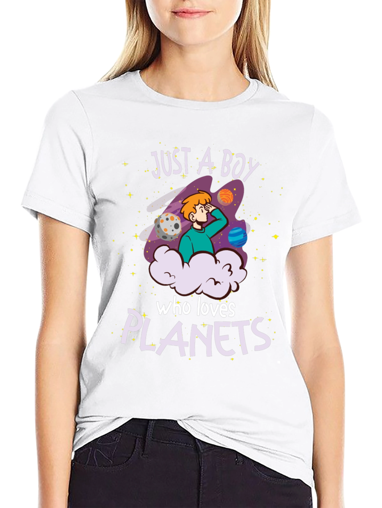 Just A Boy Who Loves Planets T-Shirt