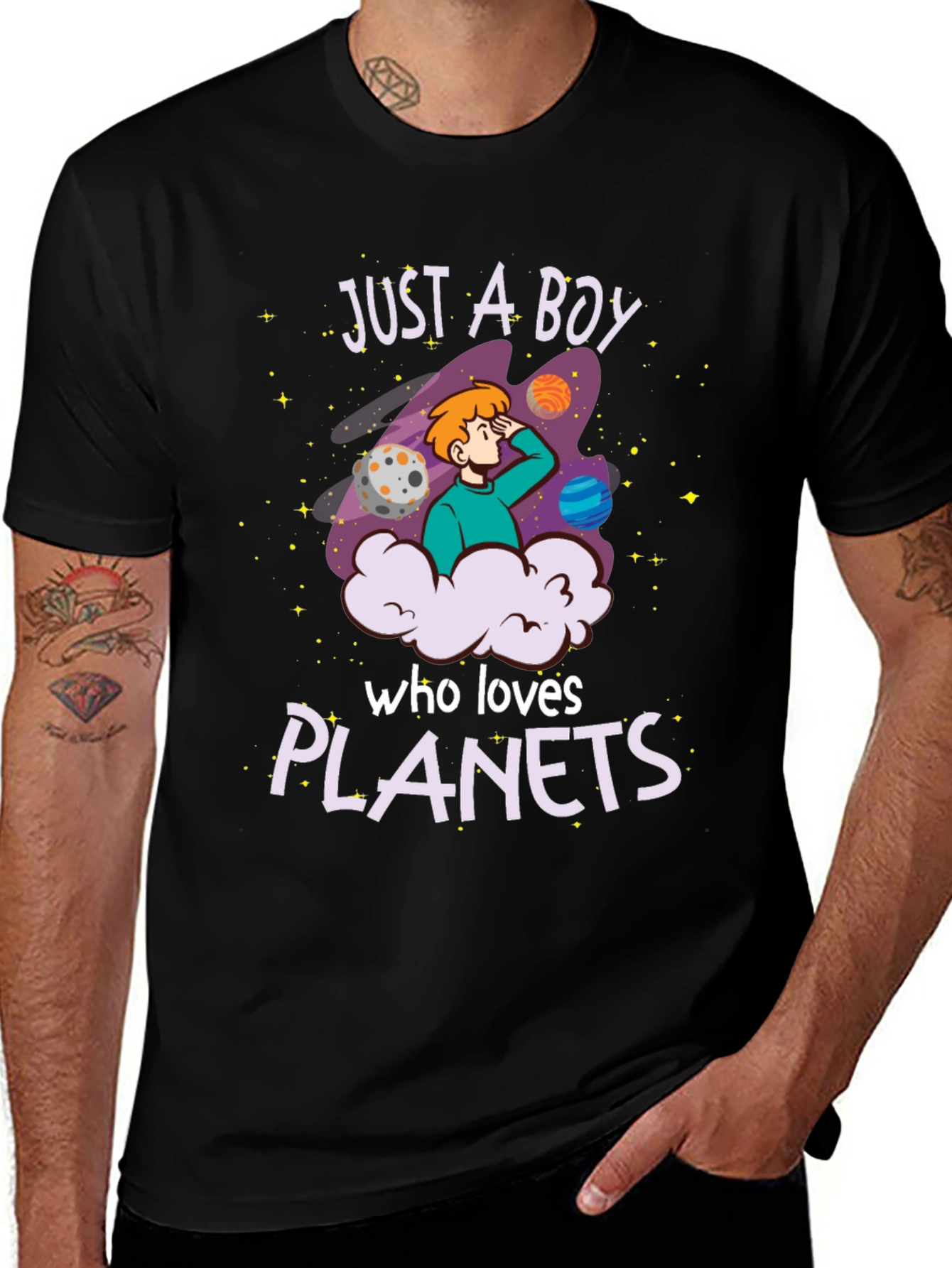 Just A Boy Who Loves Planets T-Shirt