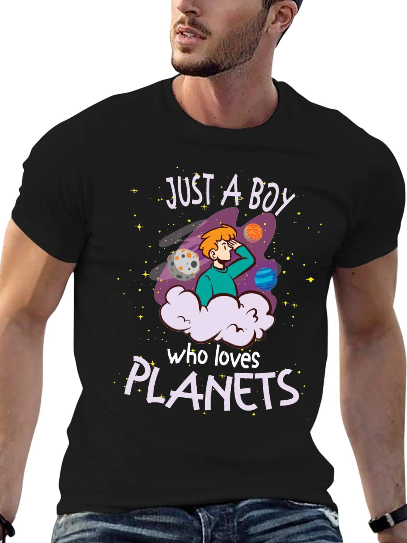 Just A Boy Who Loves Planets T-Shirt