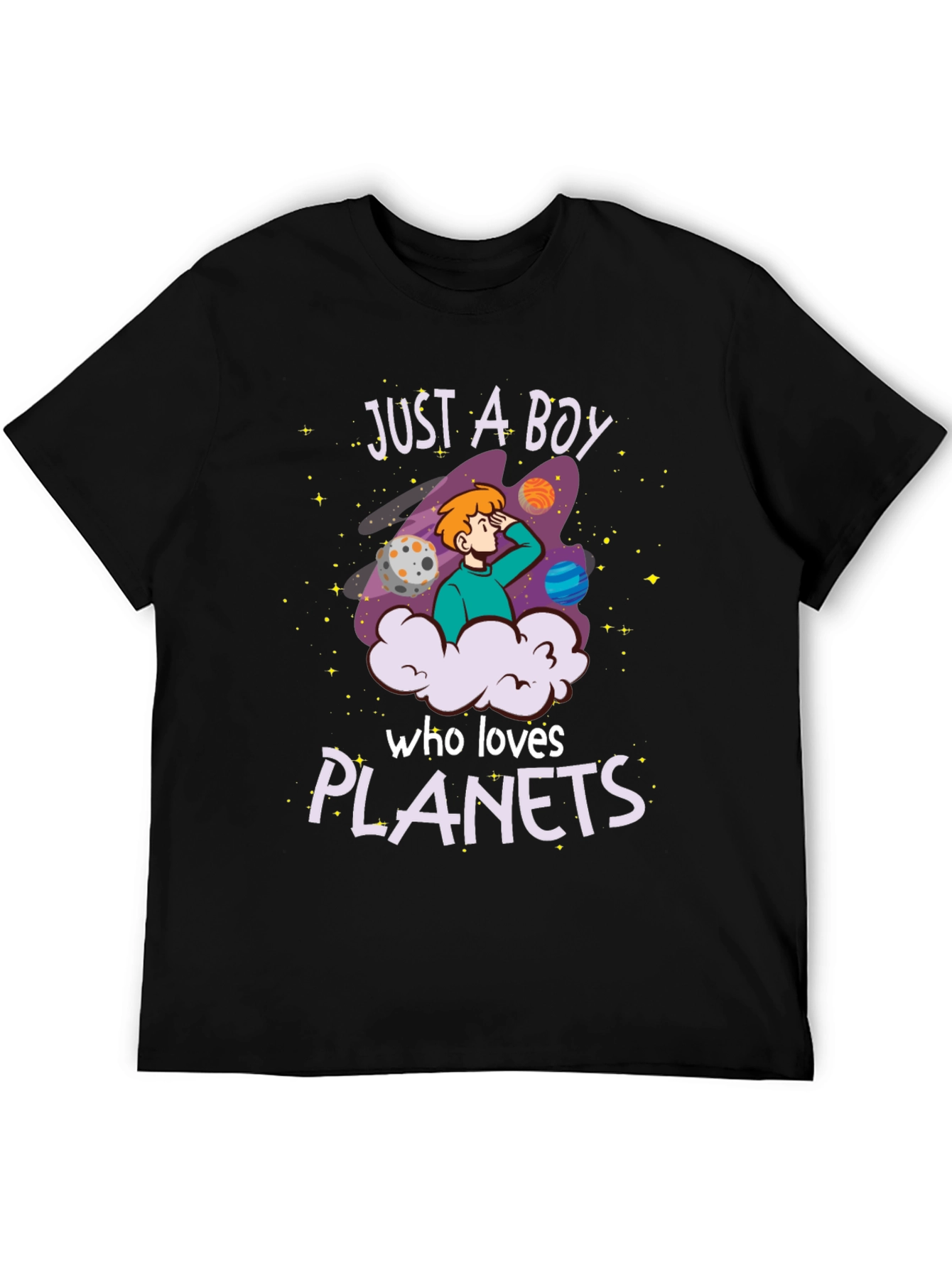 Just A Boy Who Loves Planets T-Shirt