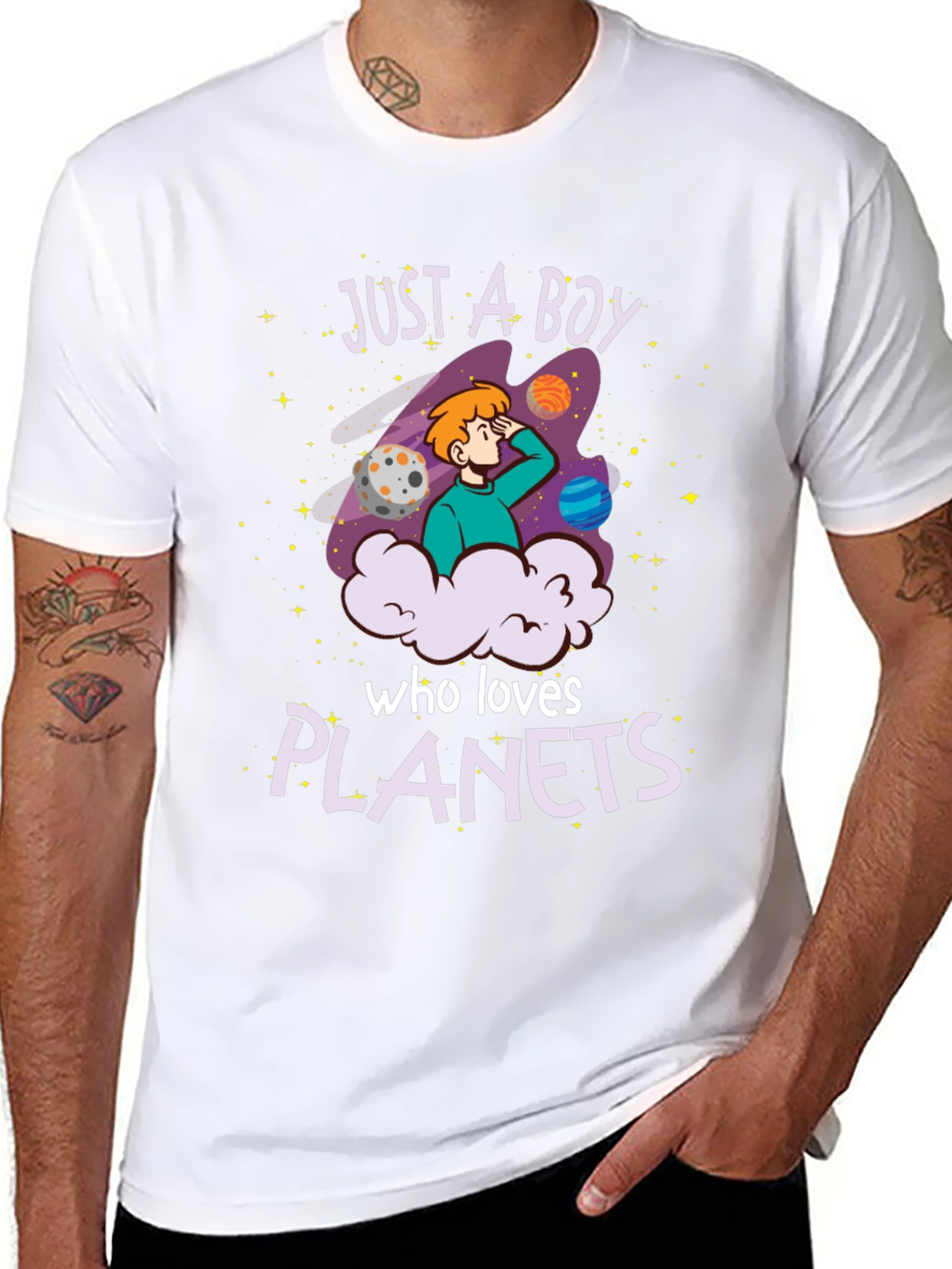 Just A Boy Who Loves Planets T-Shirt