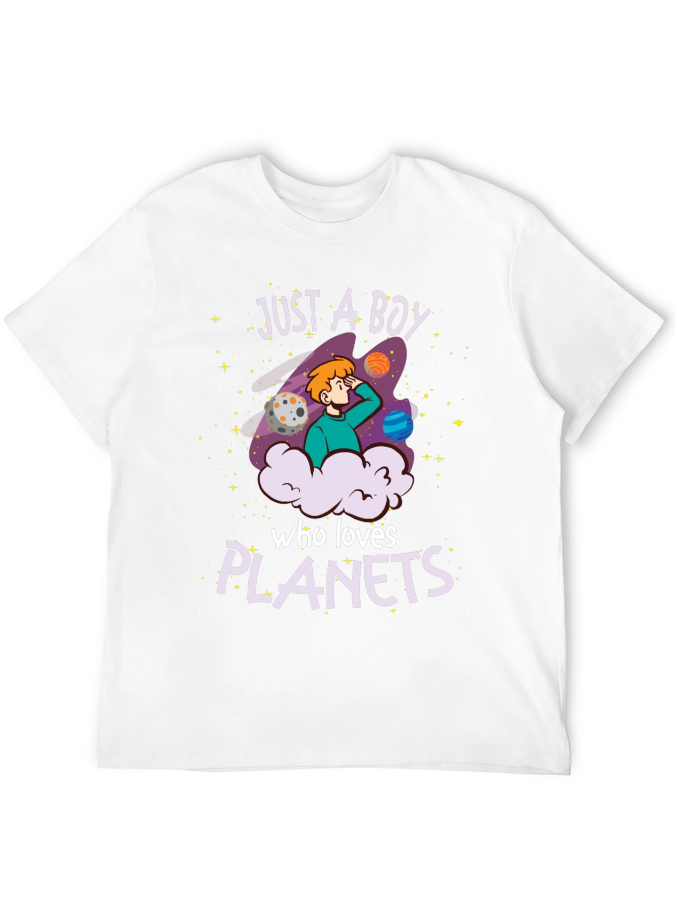 Just A Boy Who Loves Planets T-Shirt