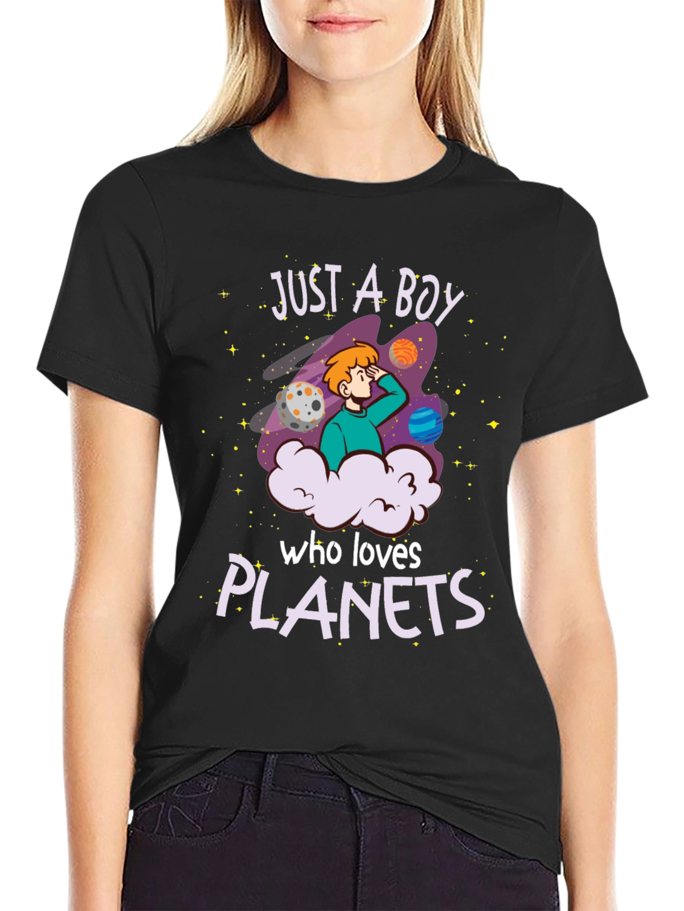 Just A Boy Who Loves Planets T-Shirt