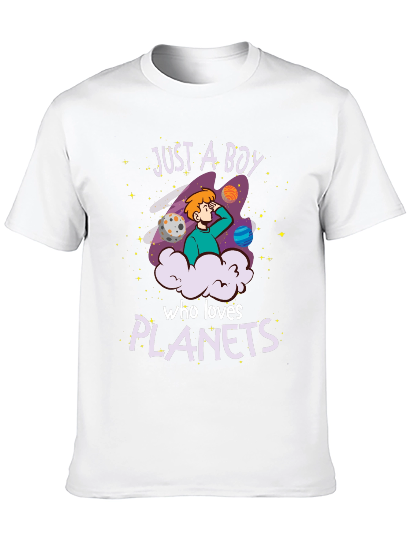 Just A Boy Who Loves Planets T-Shirt