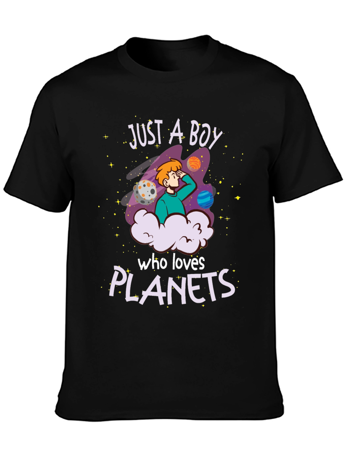 Just A Boy Who Loves Planets T-Shirt
