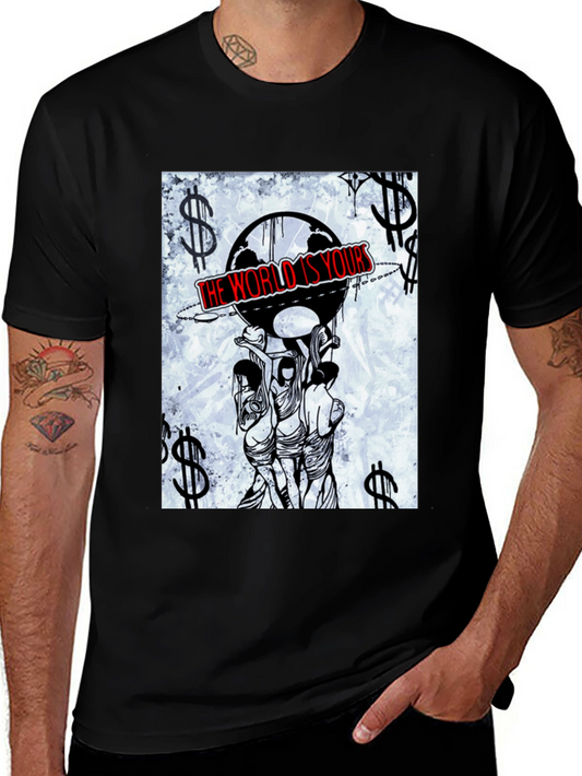 The World Is Yours Graphic Tee - Black