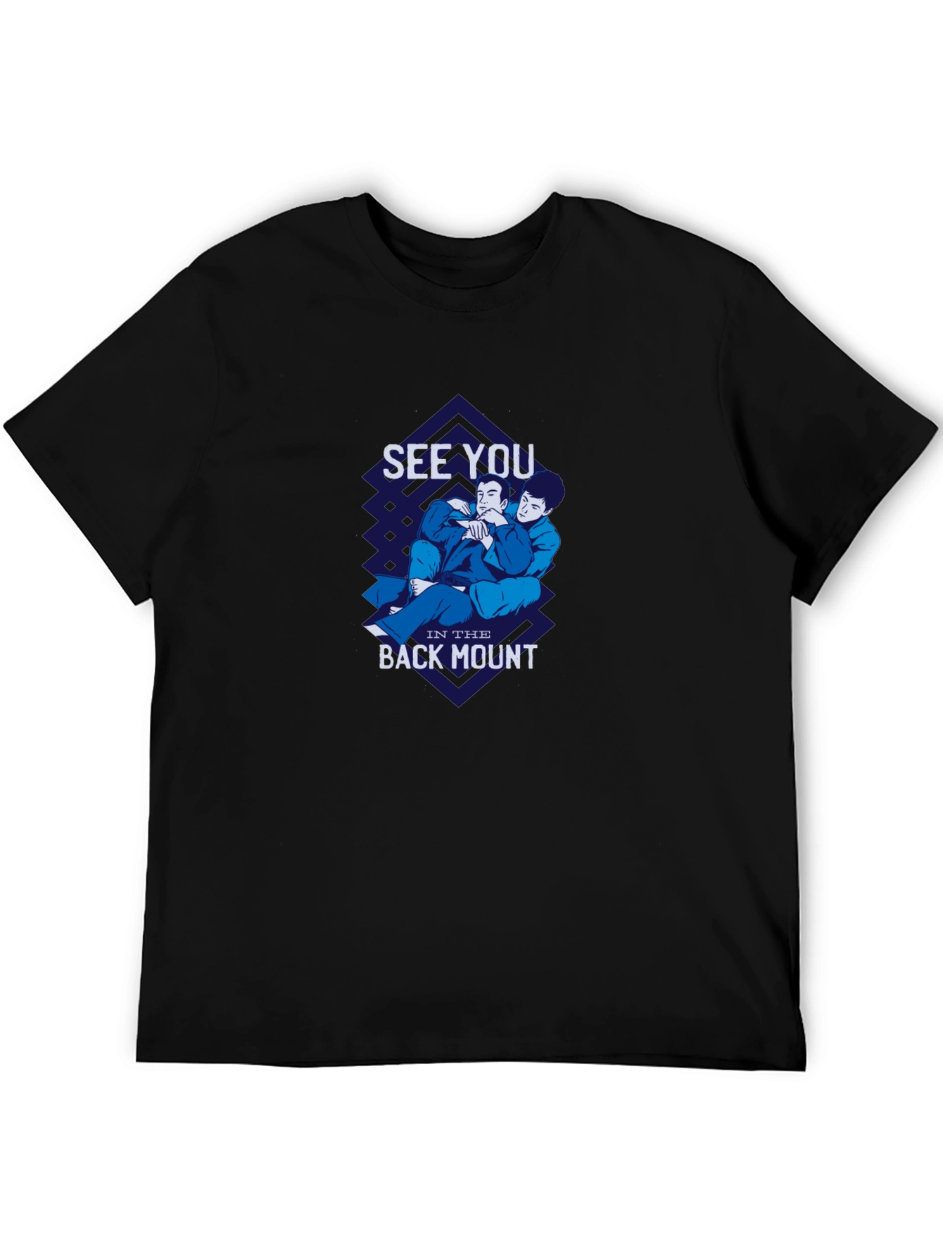 BJJ Back Mount Graphic Tee - Black