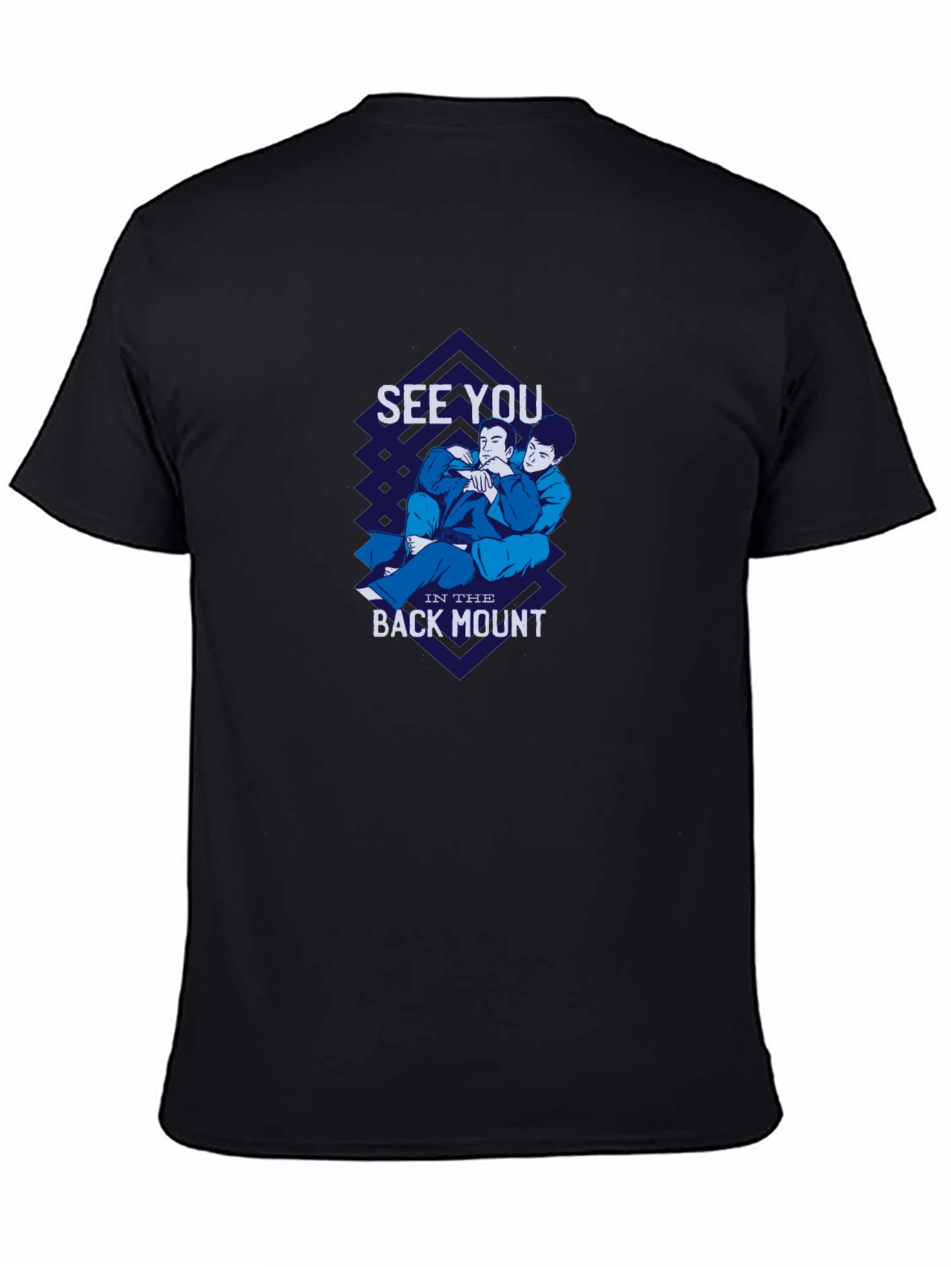 BJJ Back Mount Graphic Tee - Black