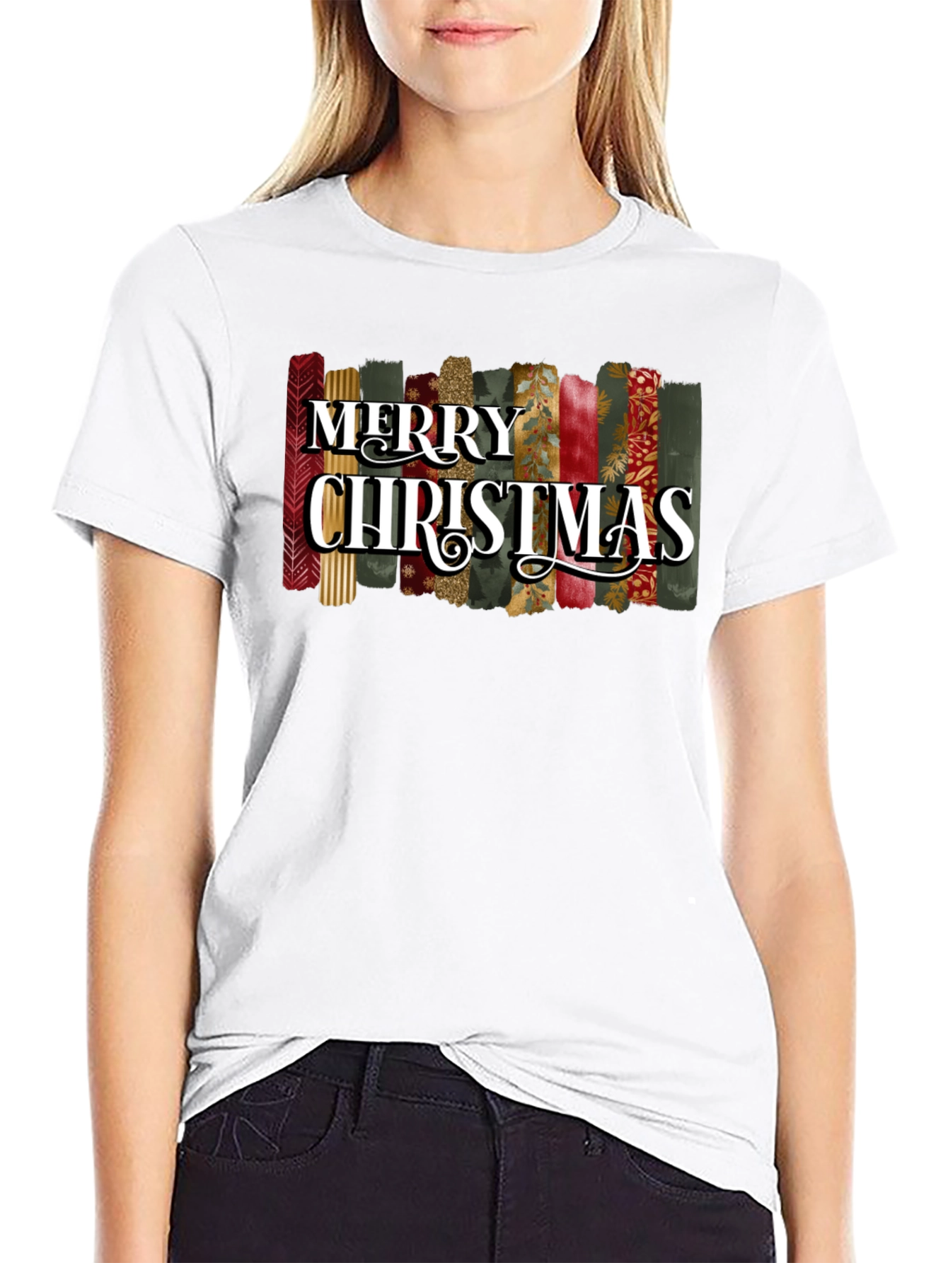 Festive Merry Christmas Graphic Tee