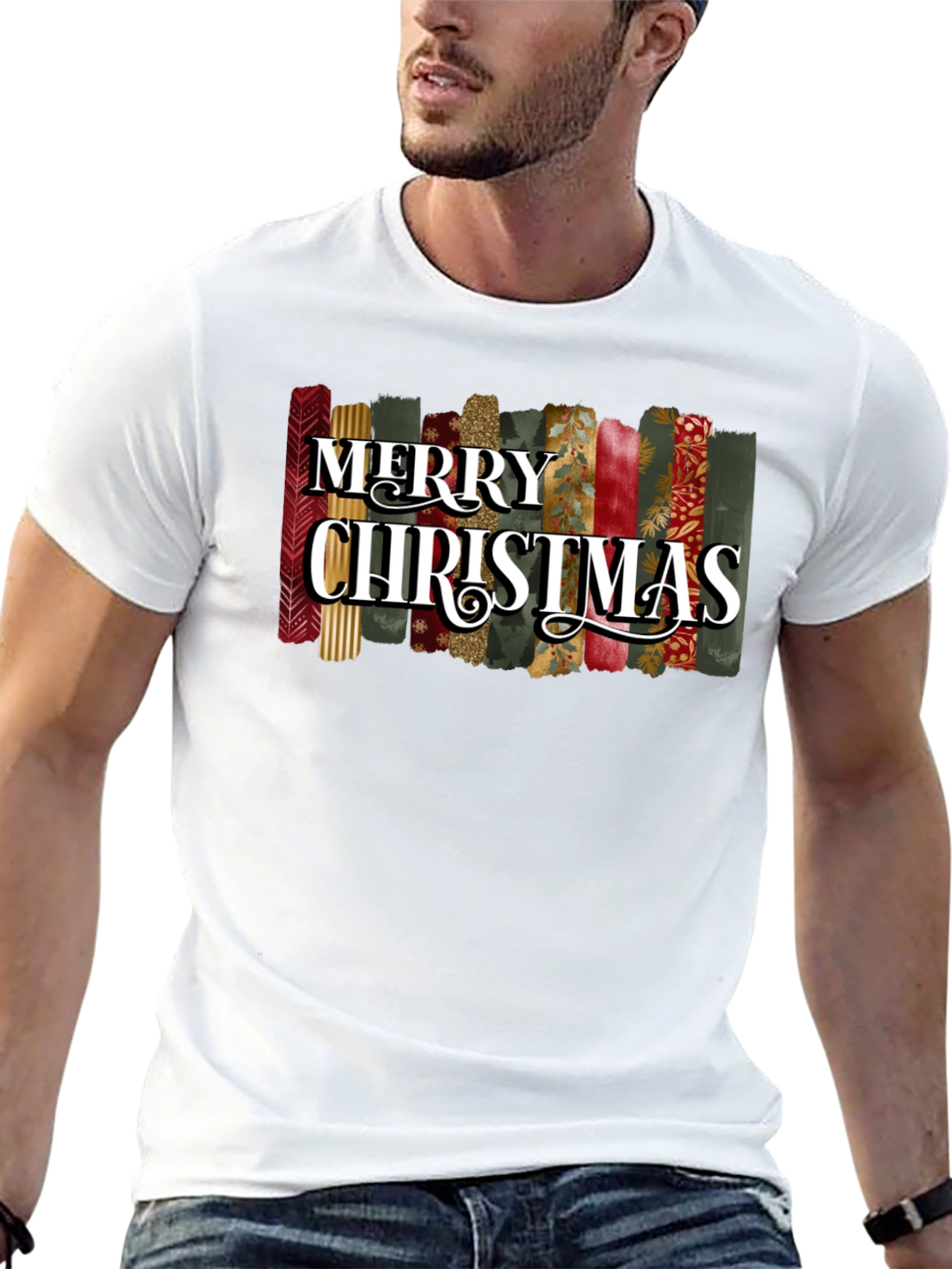 Festive Merry Christmas Graphic Tee