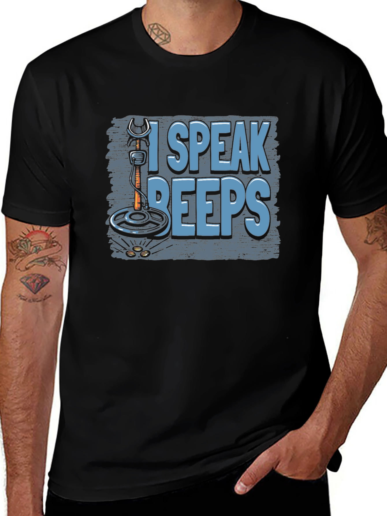 I Speak Beeps Metal Detecting T-Shirt
