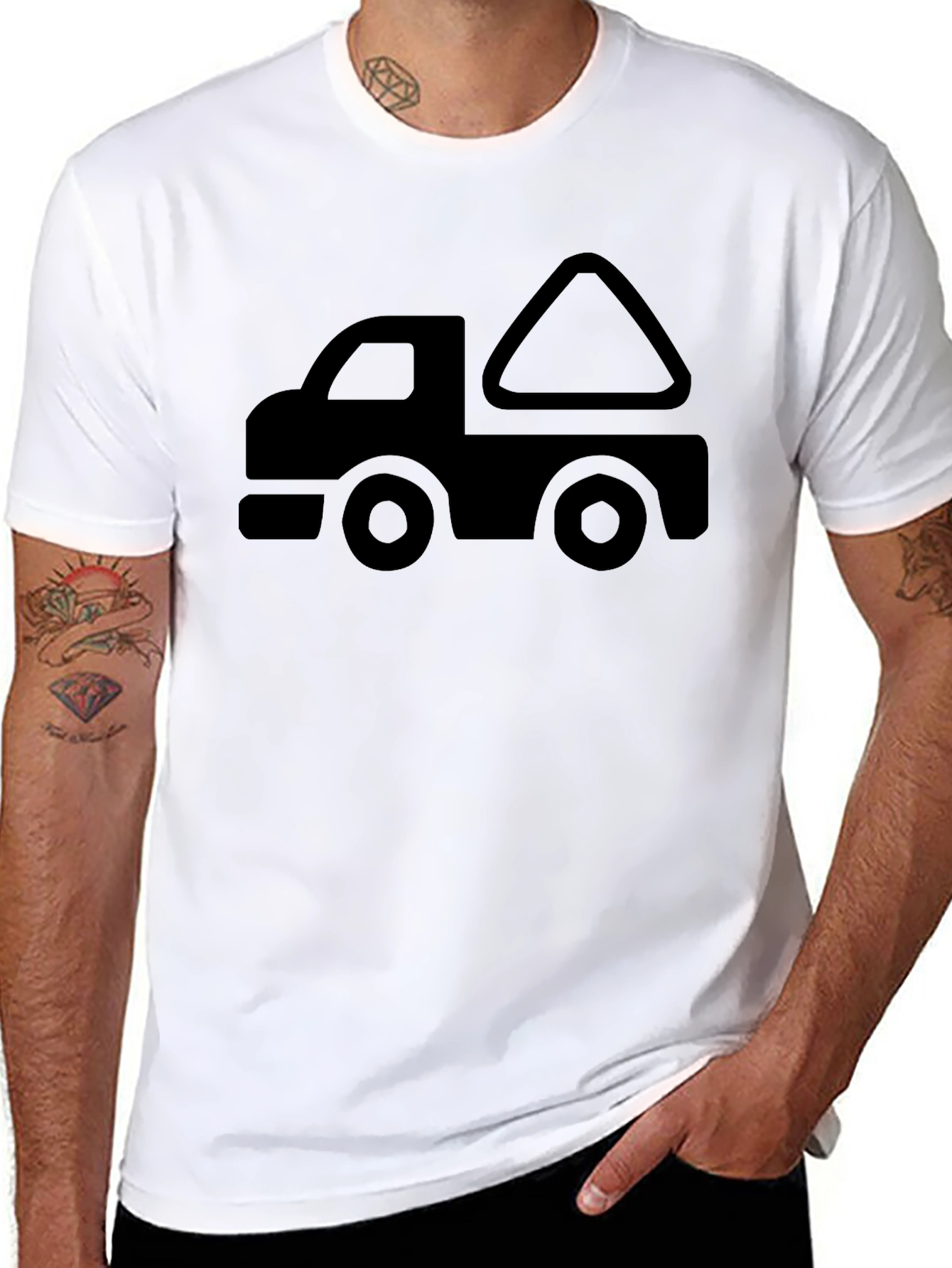 Black Truck Graphic Tee - Stylish Comfort