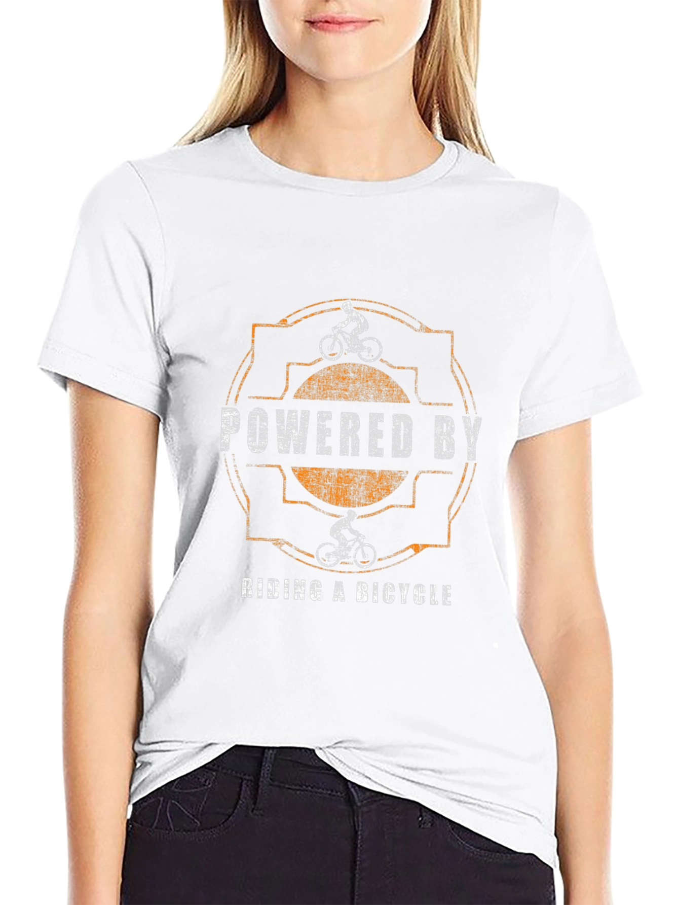 Powered By Riding a Bicycle T-Shirt