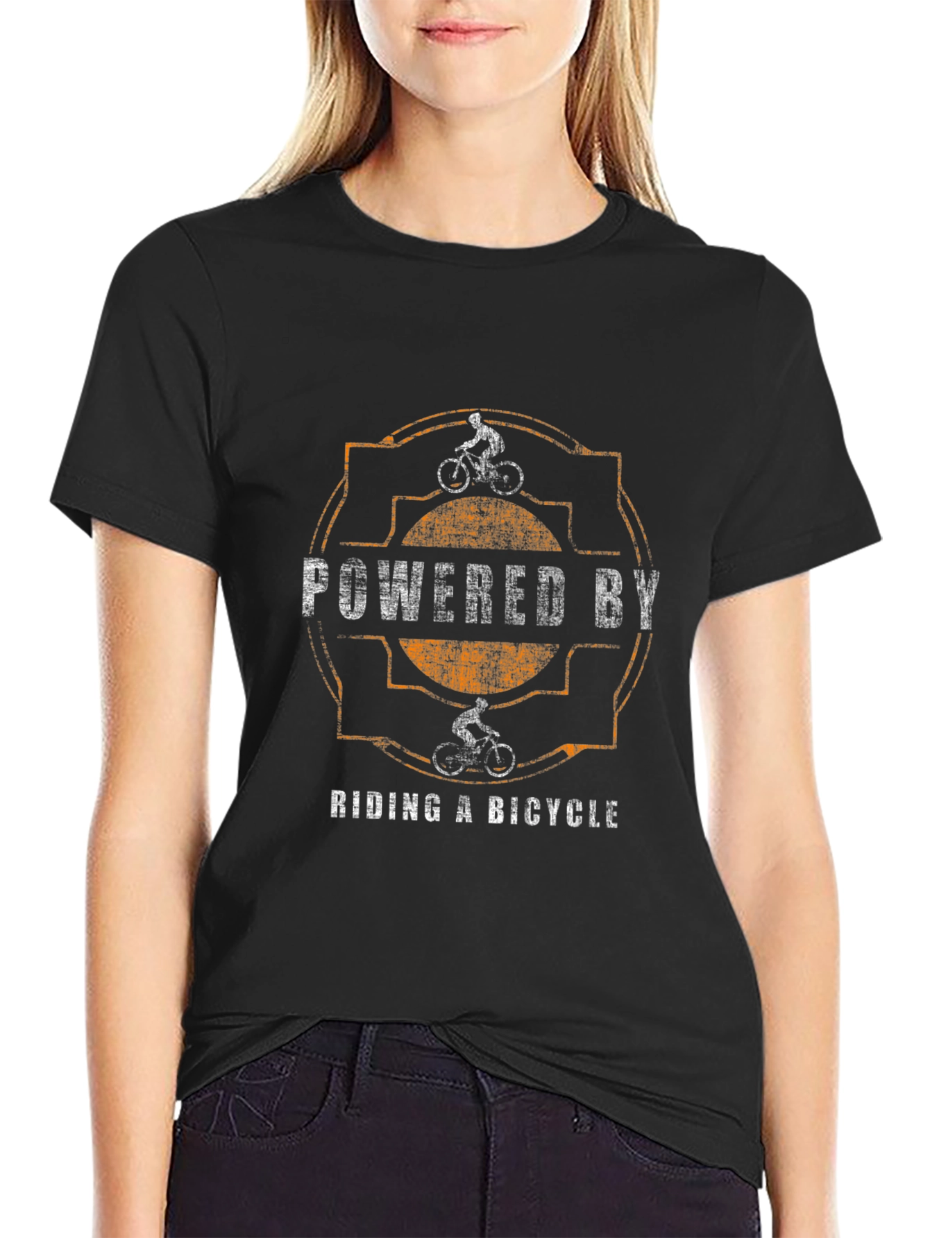 Powered By Riding a Bicycle T-Shirt
