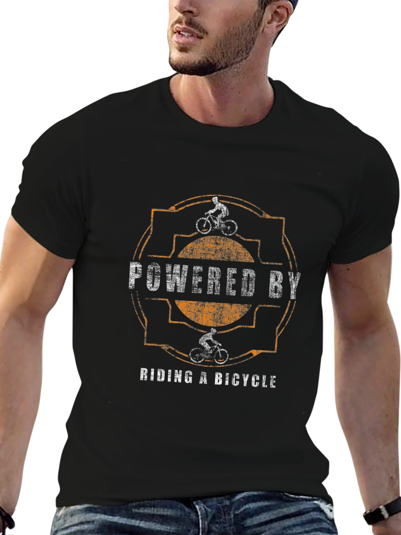 Powered By Riding a Bicycle T-Shirt