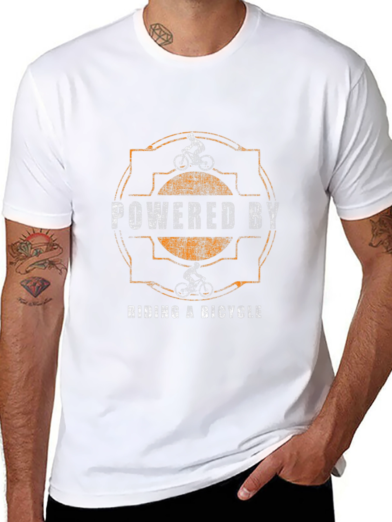 Powered By Riding a Bicycle T-Shirt