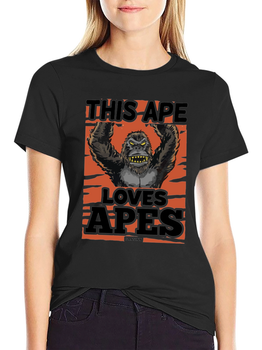 This Ape Loves Apes Graphic T-Shirt - Black