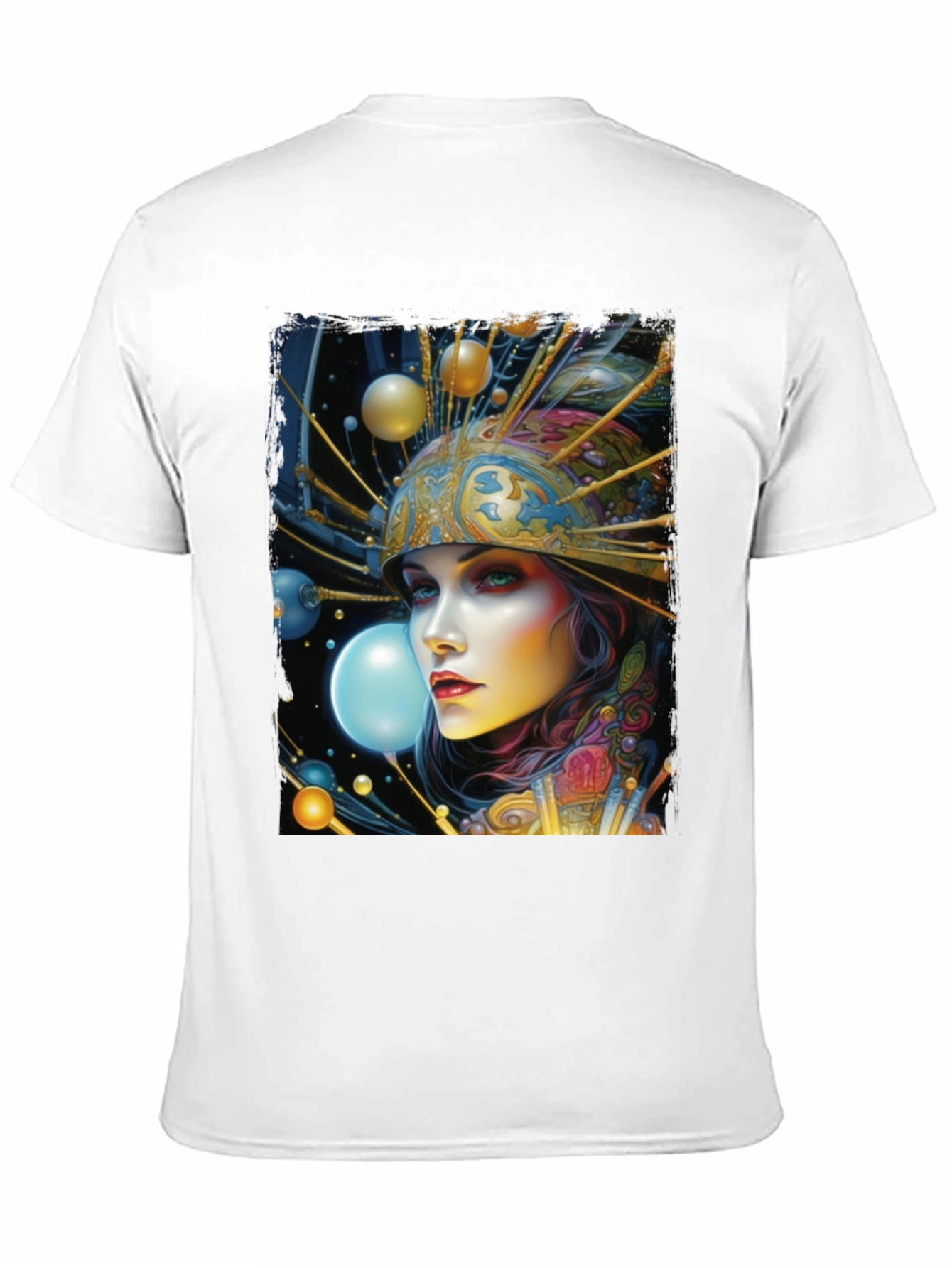 Surreal Woman Graphic Tee - Black