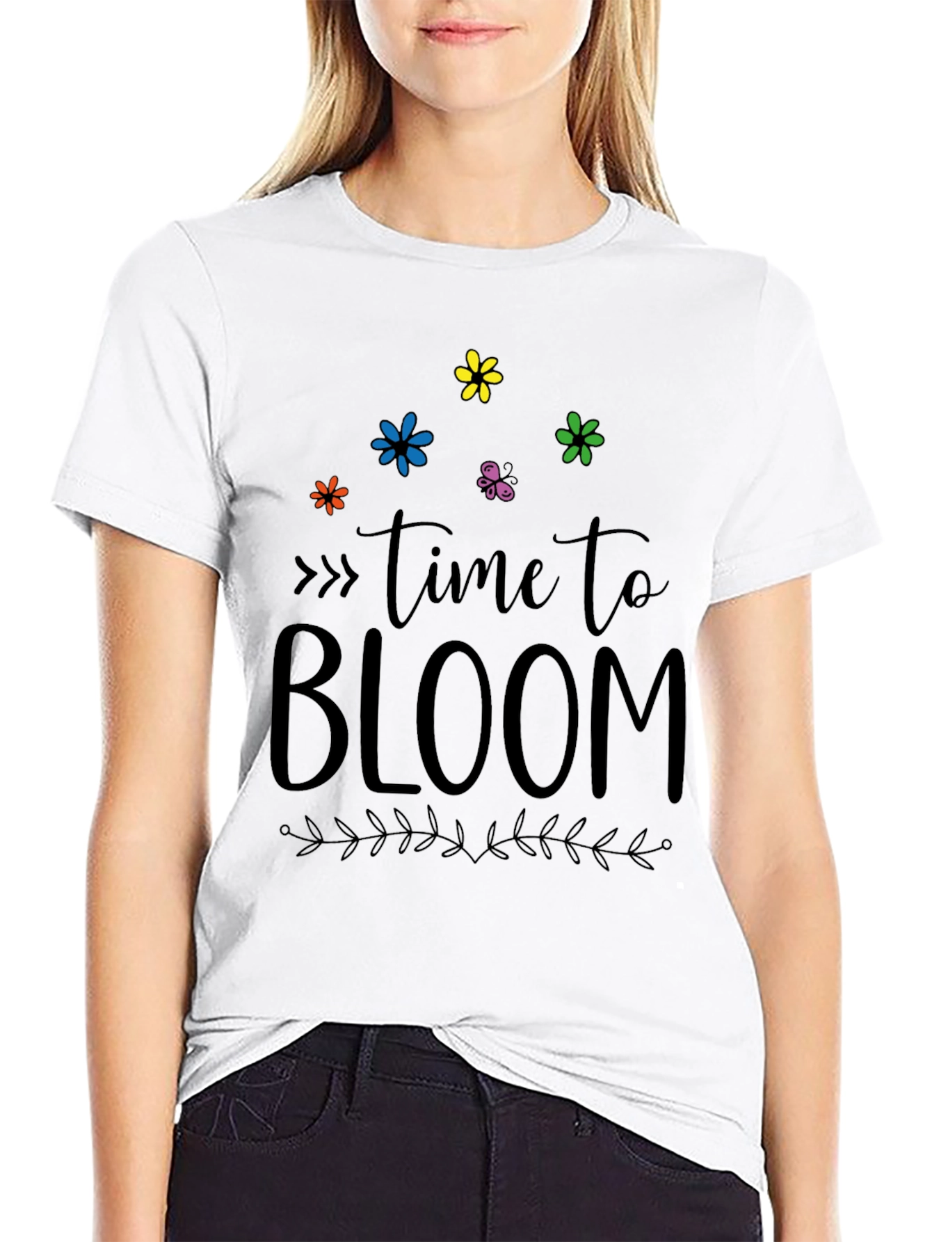 Time To Bloom Graphic Tee - Soft Cotton Blend