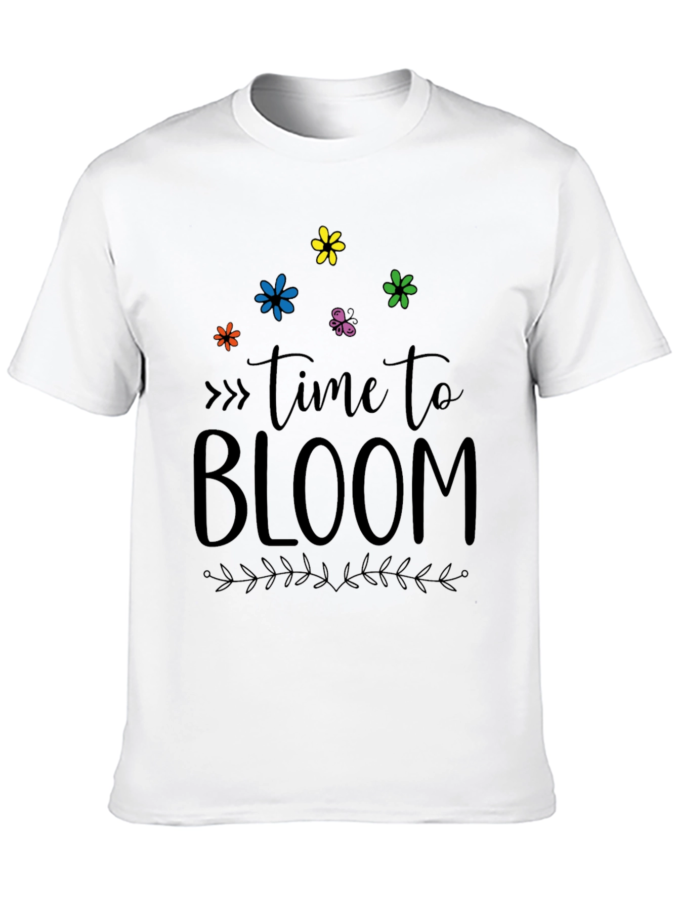 Time To Bloom Graphic Tee - Soft Cotton Blend
