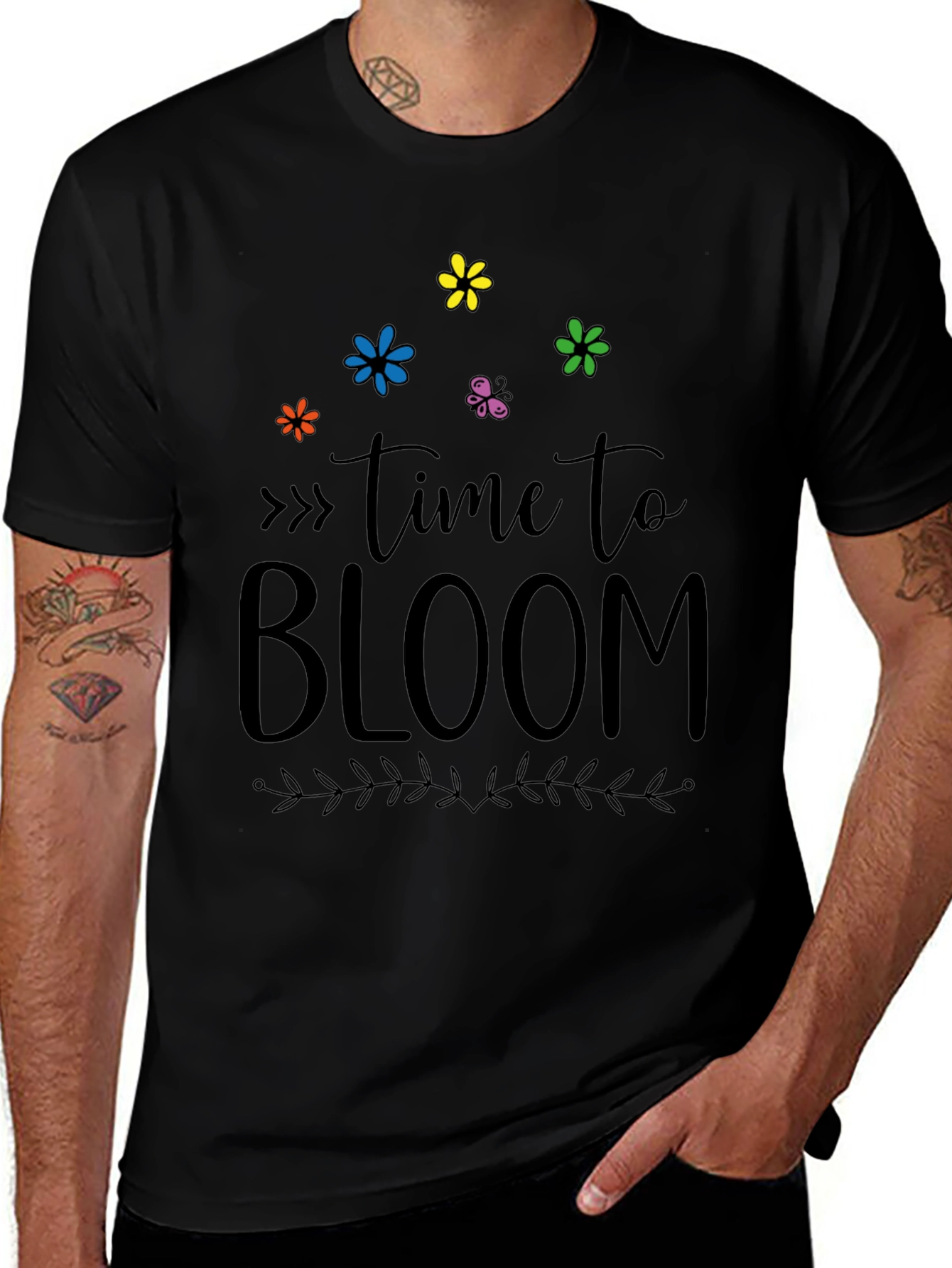 Time To Bloom Graphic Tee - Soft Cotton Blend