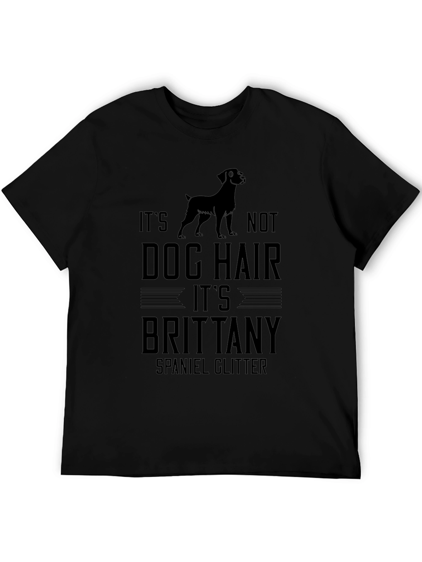 Brittany Spaniel Glitter T-Shirt - Dog Hair Tee