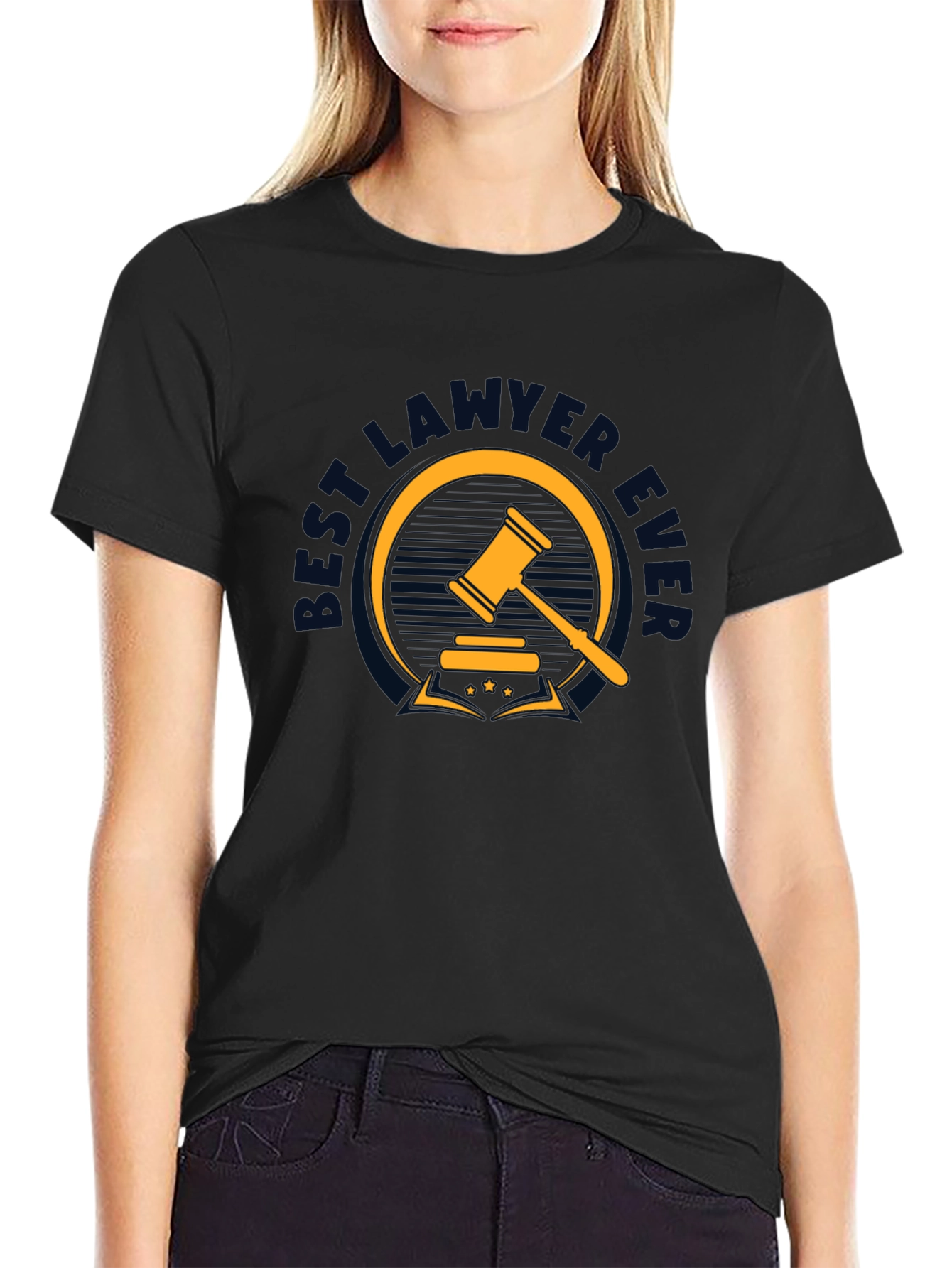 Best Lawyer Ever Graphic Tee - Black Cotton T-Shirt