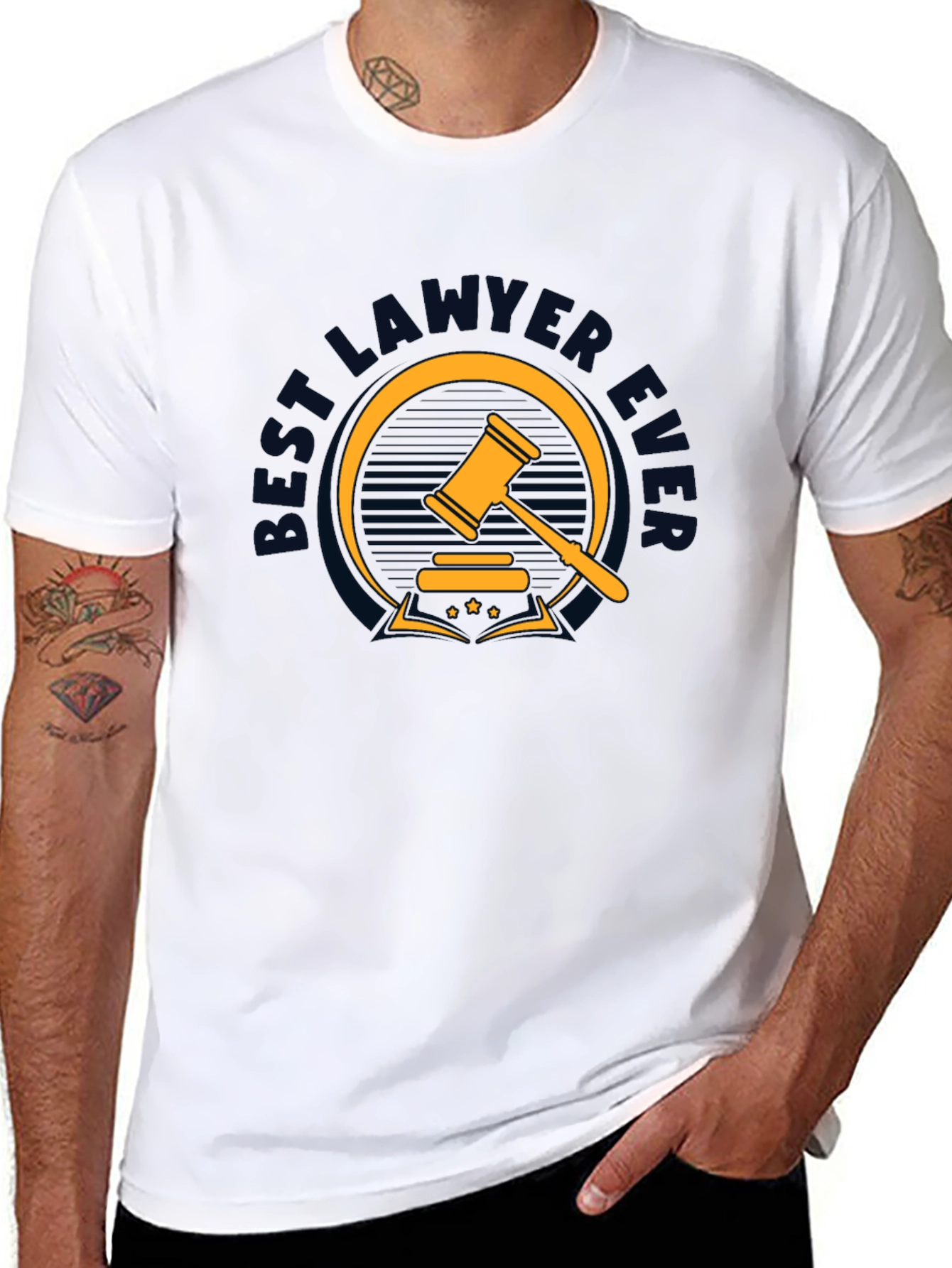 Best Lawyer Ever Graphic Tee - Black Cotton T-Shirt