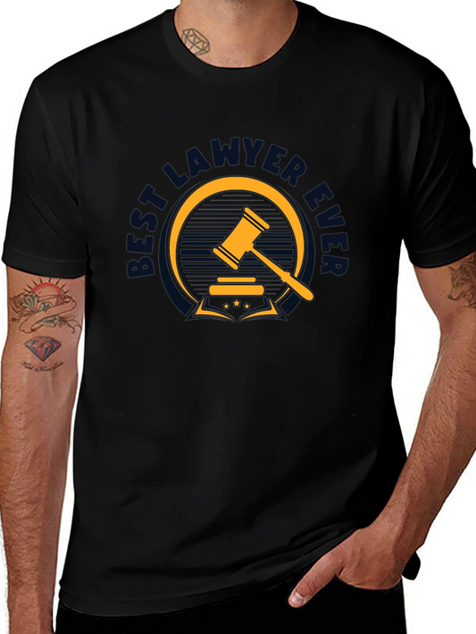 Best Lawyer Ever Graphic Tee - Black Cotton T-Shirt