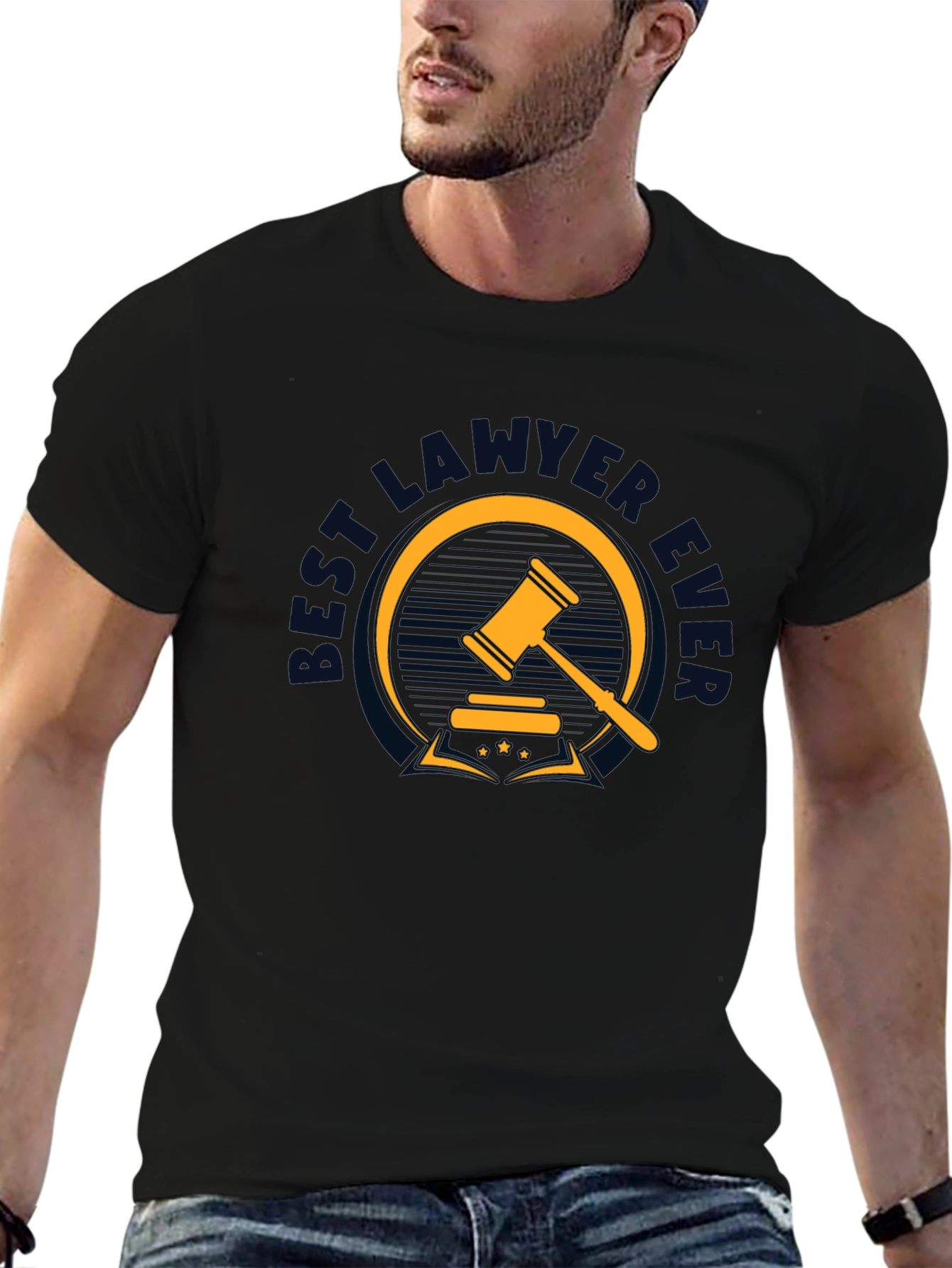 Best Lawyer Ever Graphic Tee - Black Cotton T-Shirt