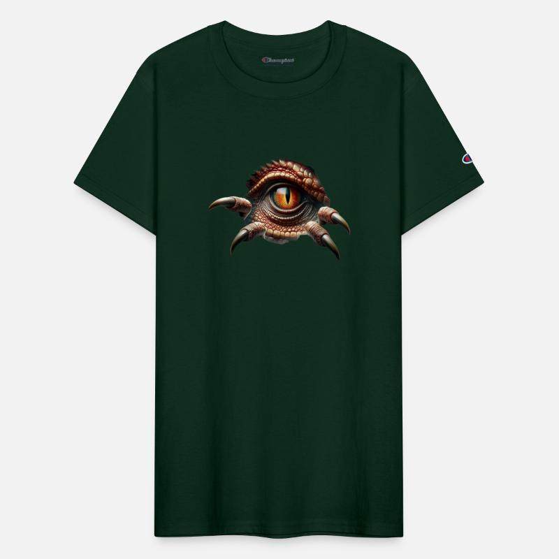 Dino Dinosaur Eye Claws Tear Peephole Torn Open