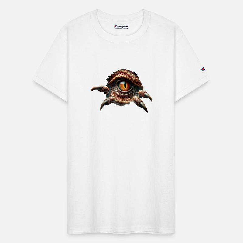 Dino Dinosaur Eye Claws Tear Peephole Torn Open