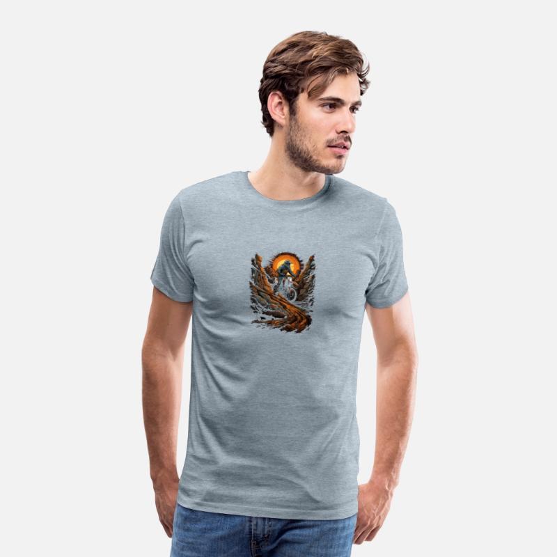 Dirt Bike Rocky Terrain Offroad Biker Motocross