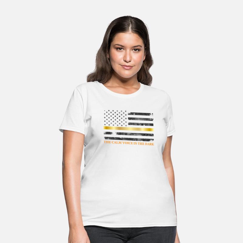 Dispatcher - Thin Yellow Gold Line 911 Emergency