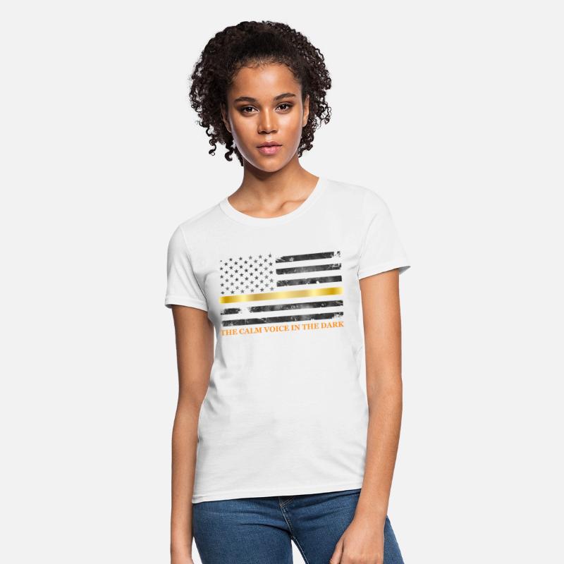 Dispatcher - Thin Yellow Gold Line 911 Emergency