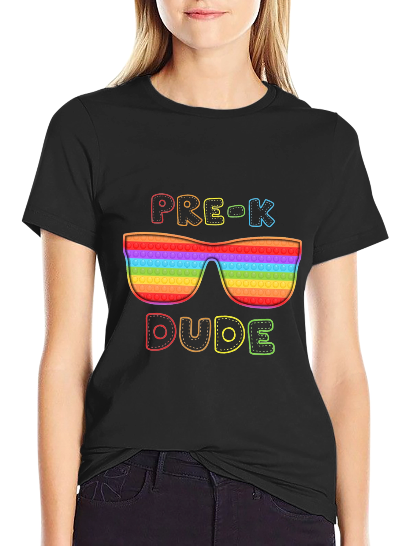 Pre-K Dude Pop It Sunglasses T-Shirt